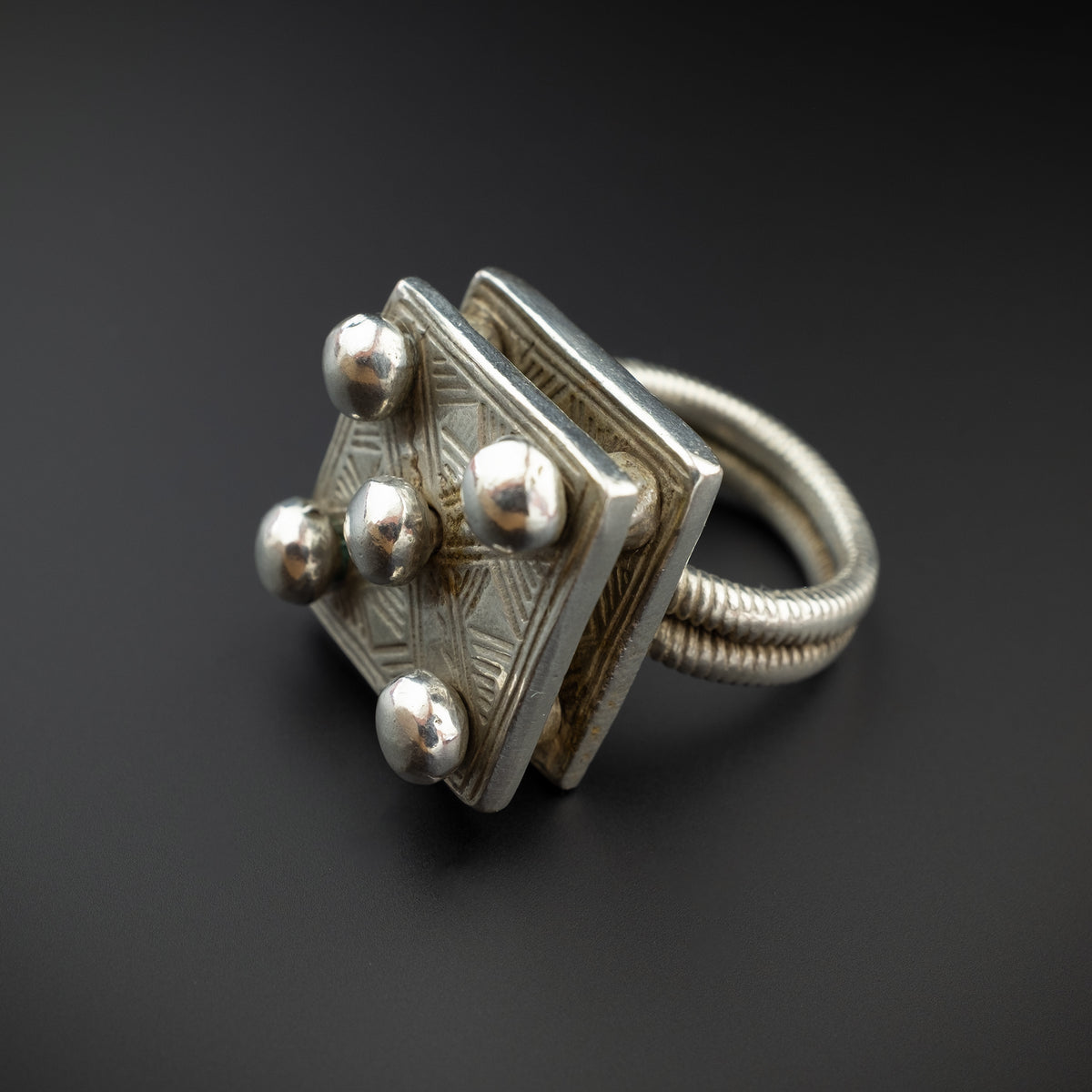 Vintage Mauritanian Silver Tuareg Ring | Vintage Ethnic Jewellery