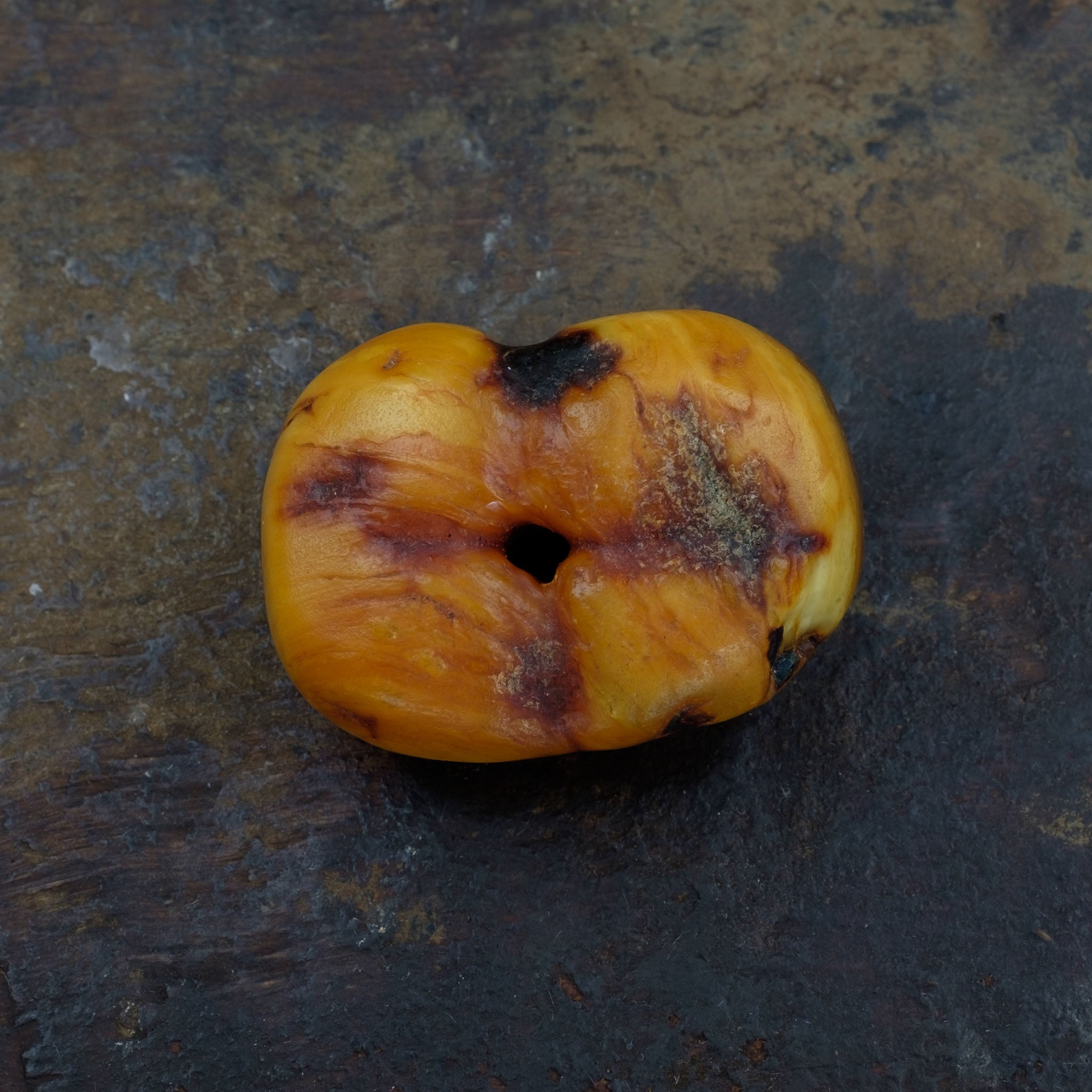 Large Antique Genuine Natural Baltic Amber Bead (8.5 g)