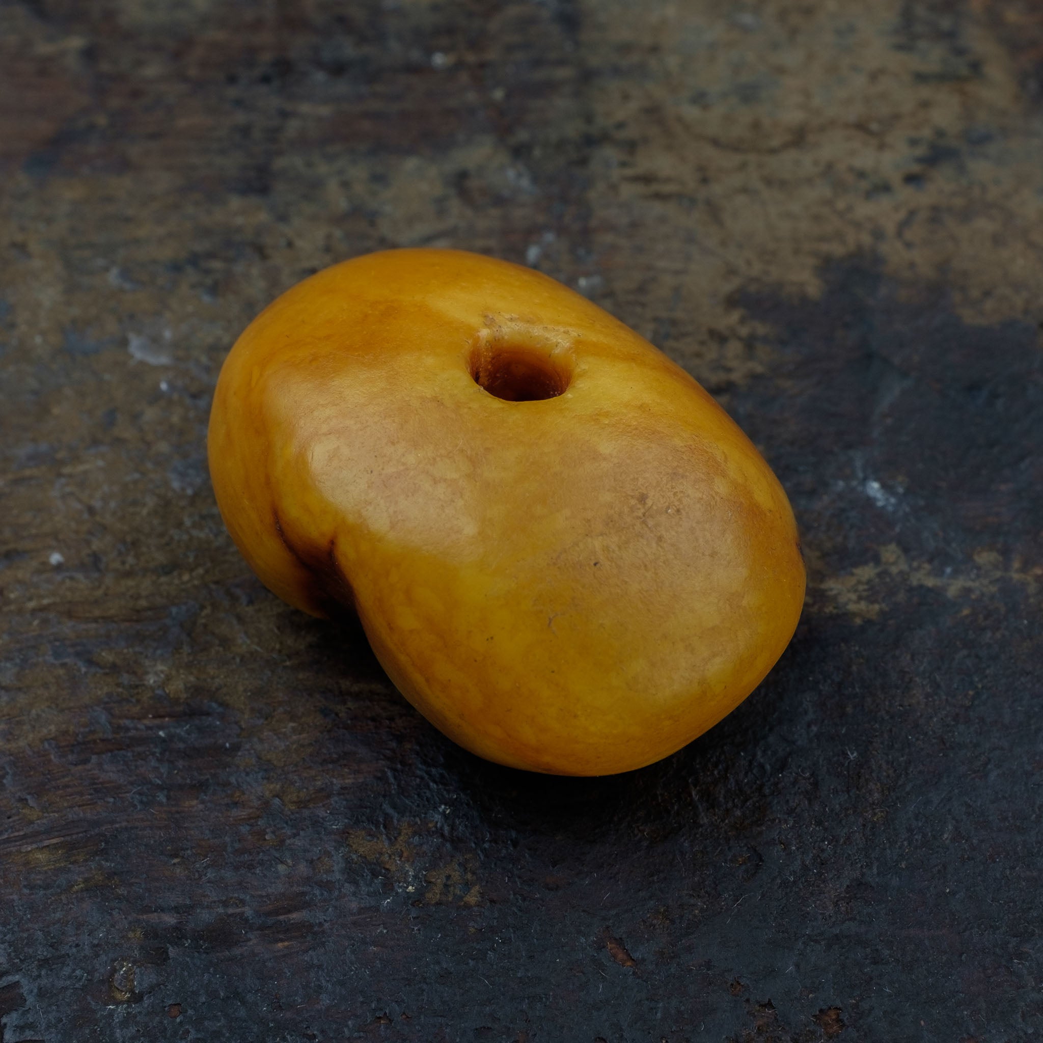 Large Antique Genuine Natural Baltic Amber Bead (8.5 g)