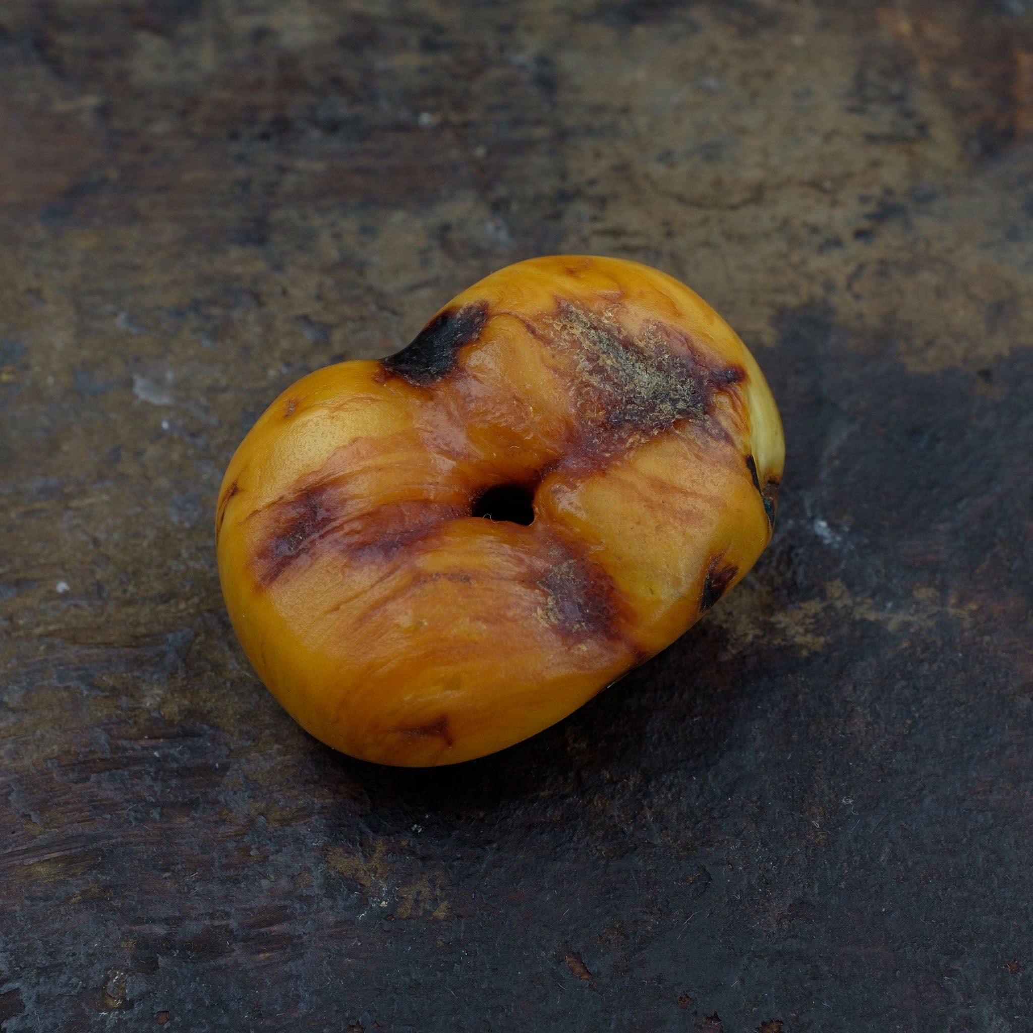 Large Antique Genuine Natural Baltic Amber Bead (8.5 g)