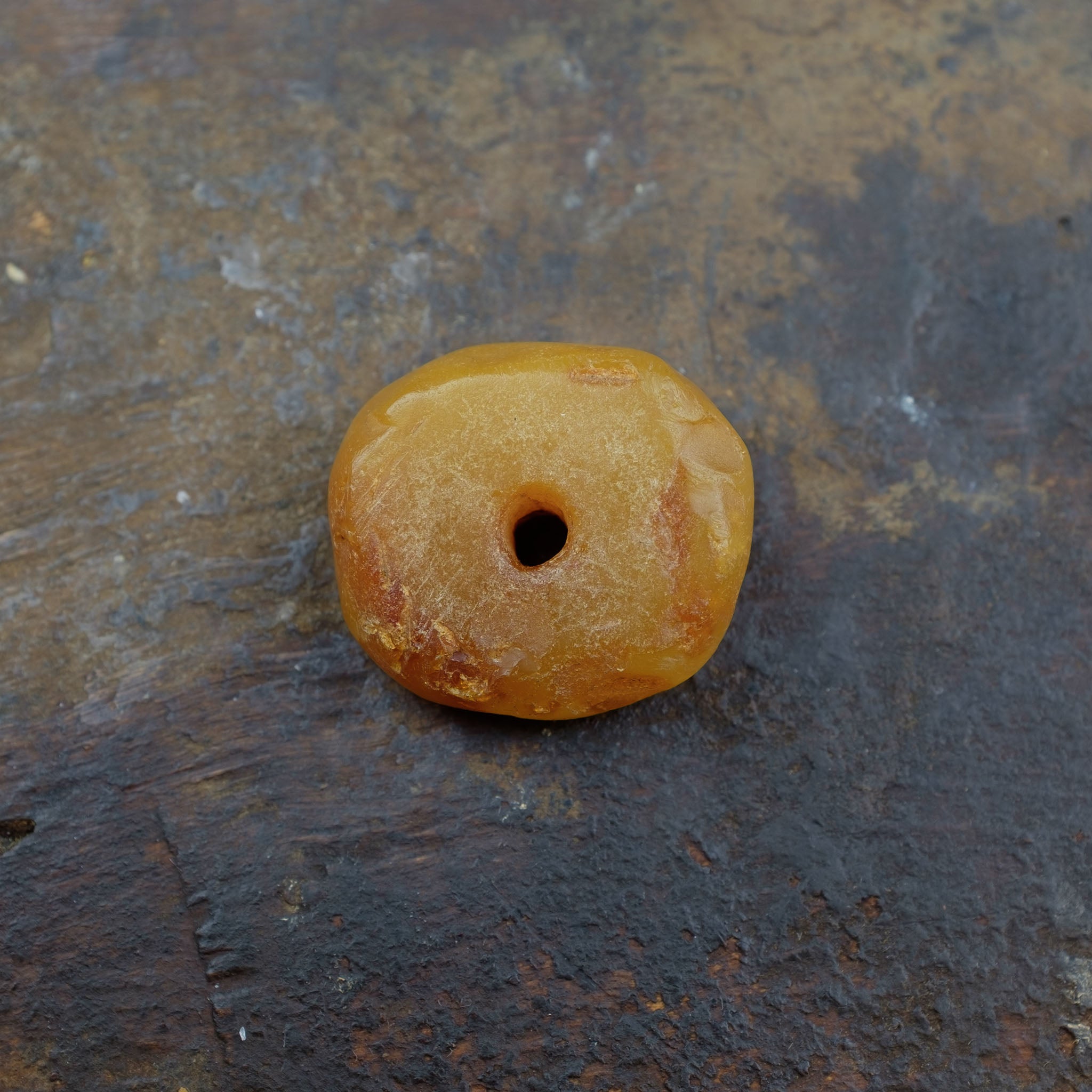 Large Antique Genuine Natural Baltic Amber Bead (4g) 