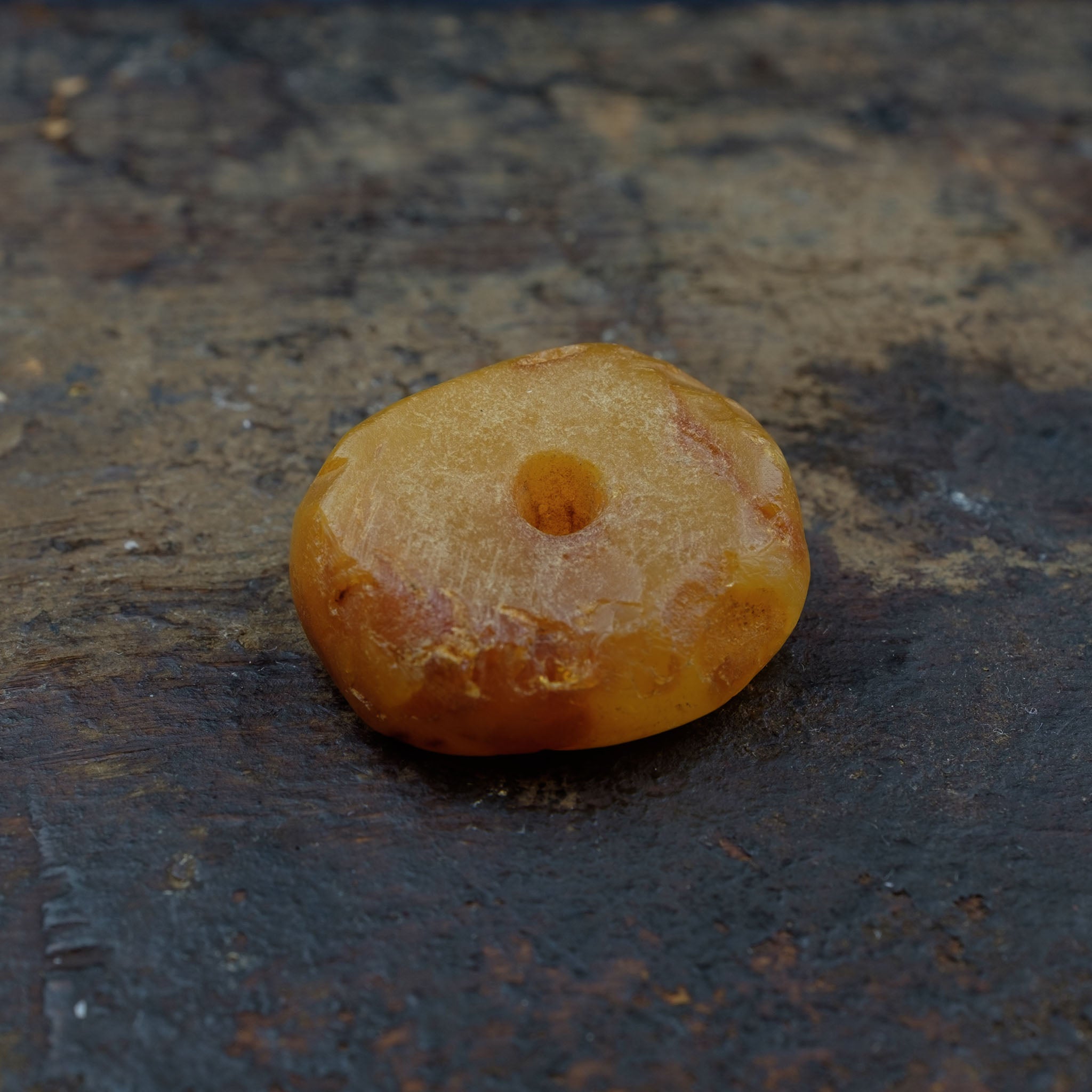 Large Antique Genuine Natural Baltic Amber Bead (4g) 