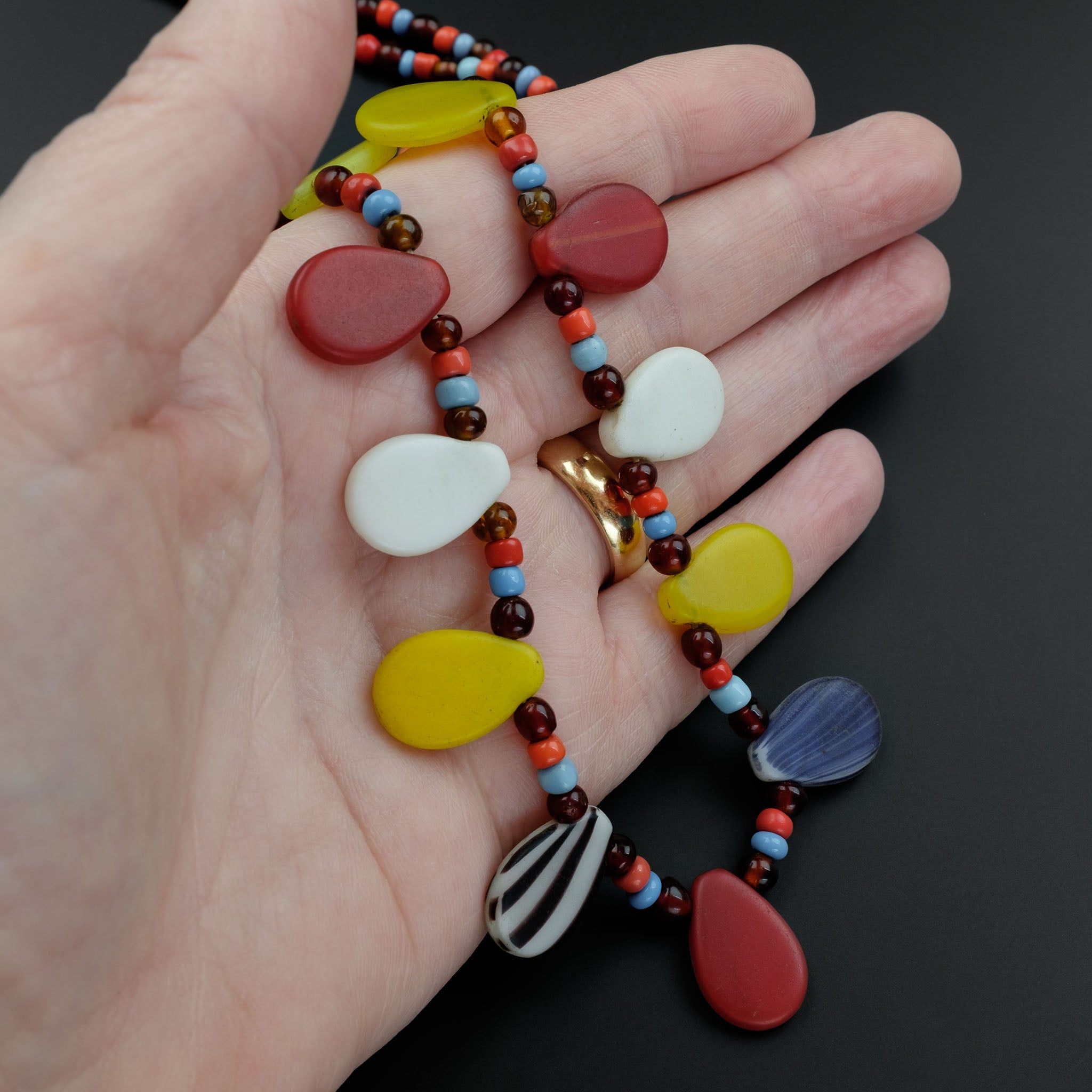 Bohemian (Czech) Glass Necklace, Mali