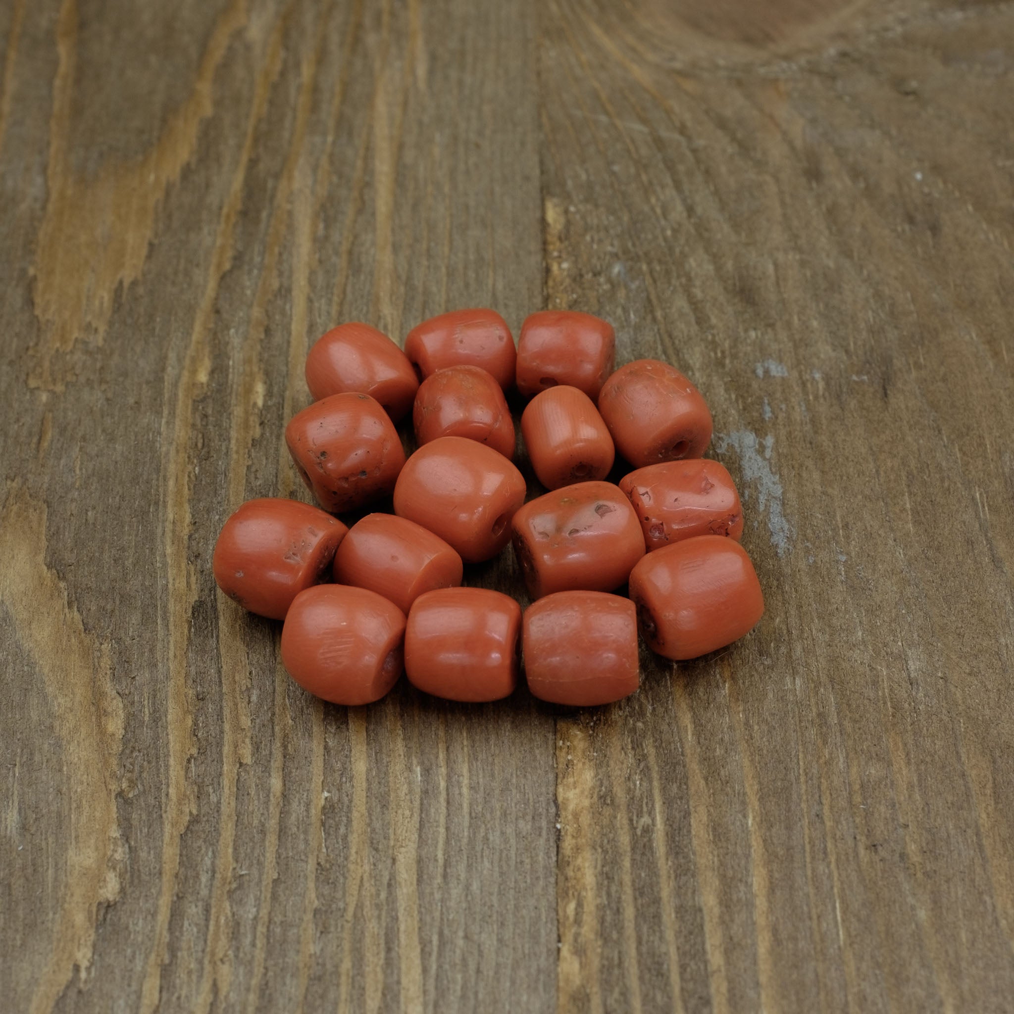 Old Mediterranean Natural Coral Beads - Strand 18.5 g - 珊瑚