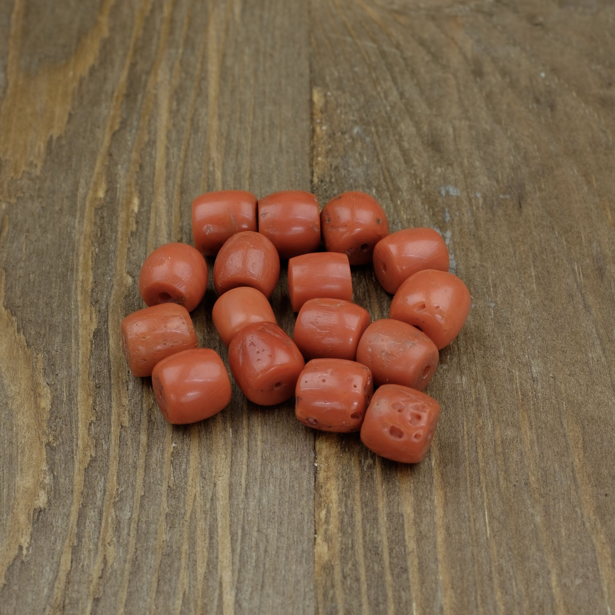 Old Mediterranean Natural Coral Beads - Strand 18.5 g - 珊瑚