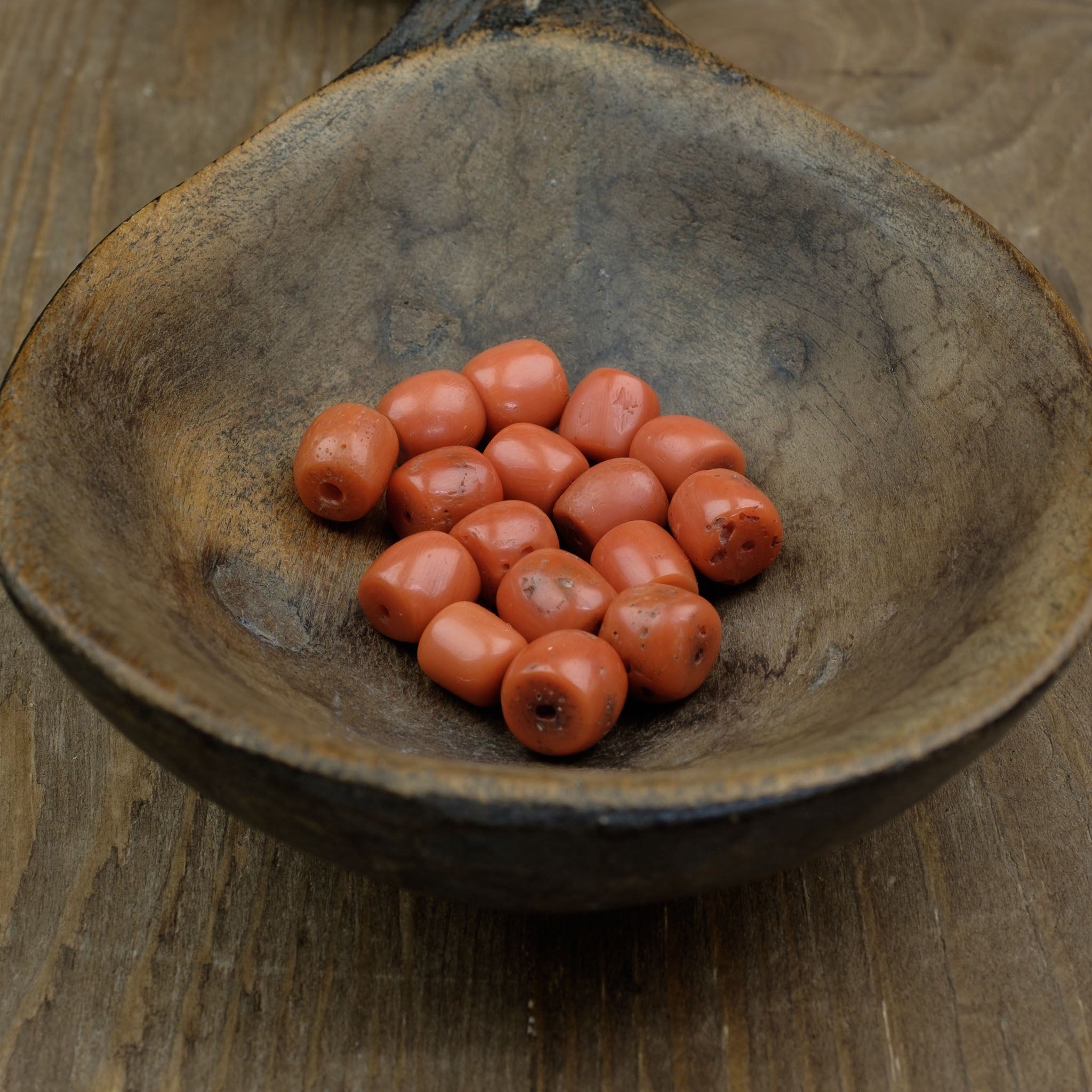 Old Mediterranean Natural Coral Beads - Strand 18.5 g - 珊瑚