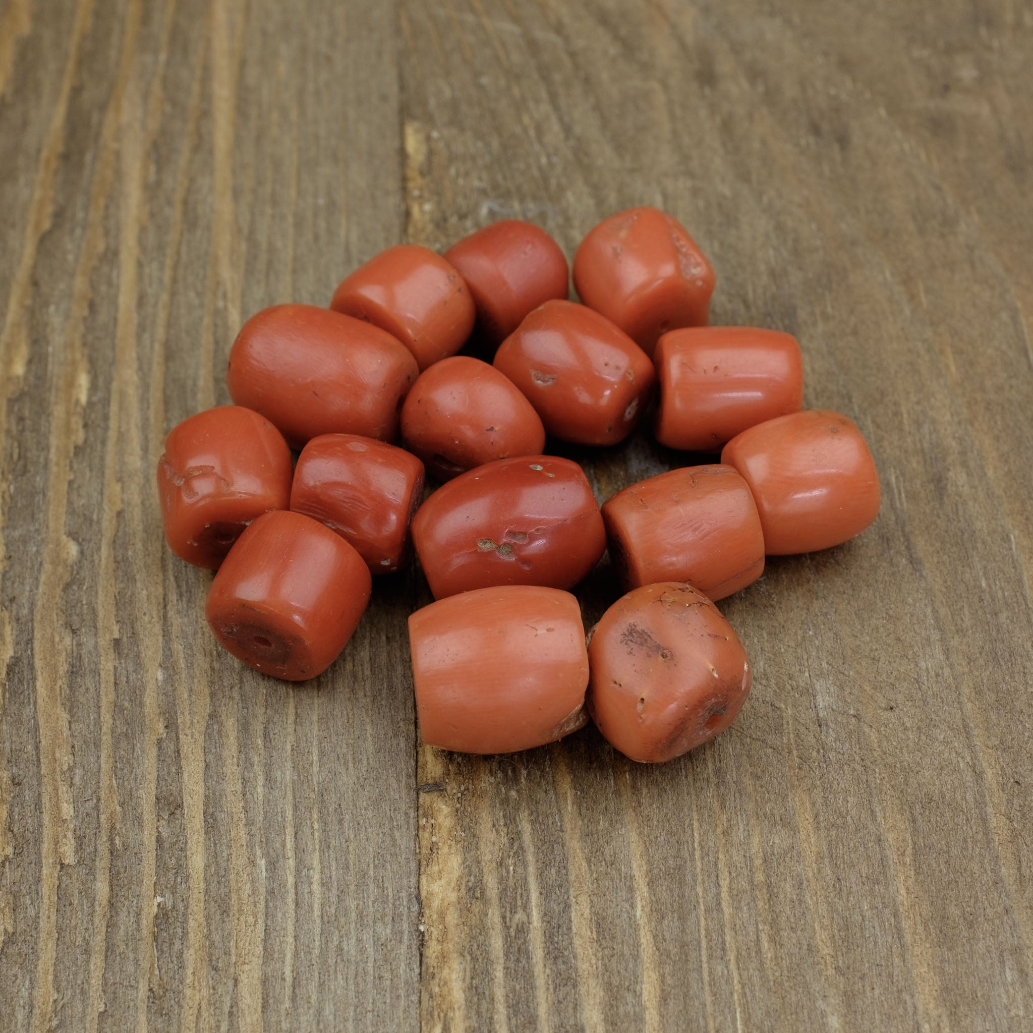 Old Mediterranean Natural Coral Beads - Strand 26.4g - 珊瑚