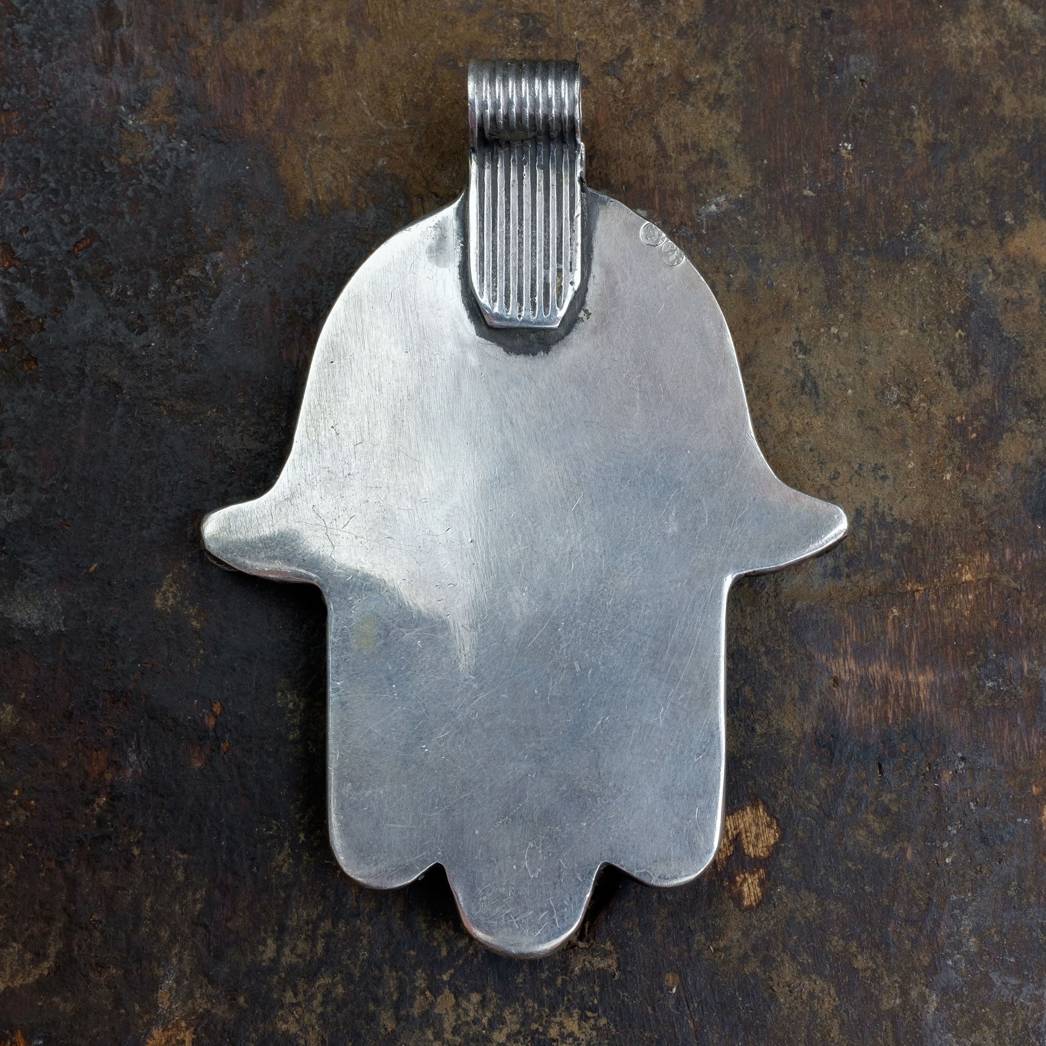 Large Vintage Silver Moroccan Khamsa (Hamsa) Pendant