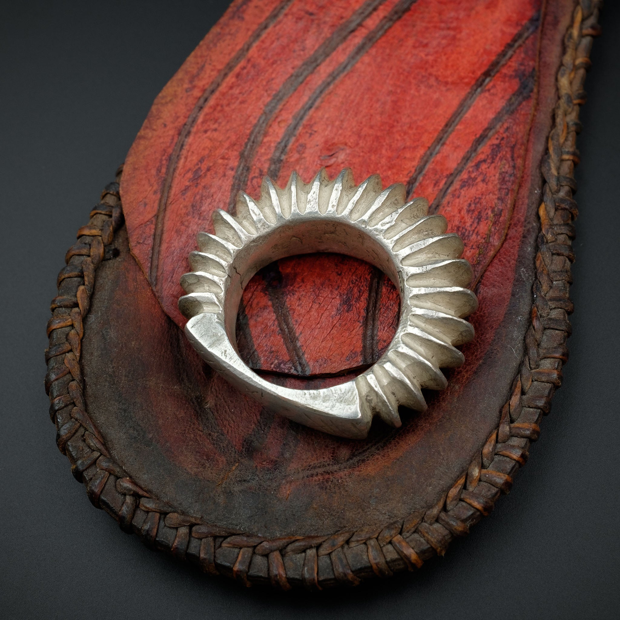 Vintage Silver Fulani Tribal Ring, Mali