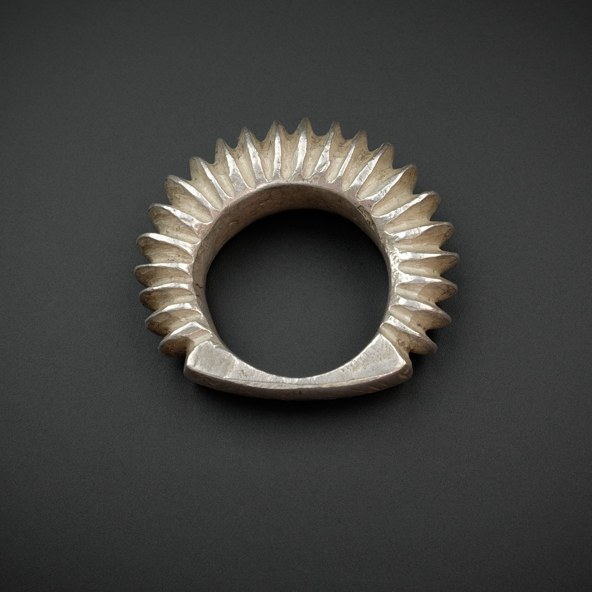 Vintage Silver Fulani Tribal Ring, Mali