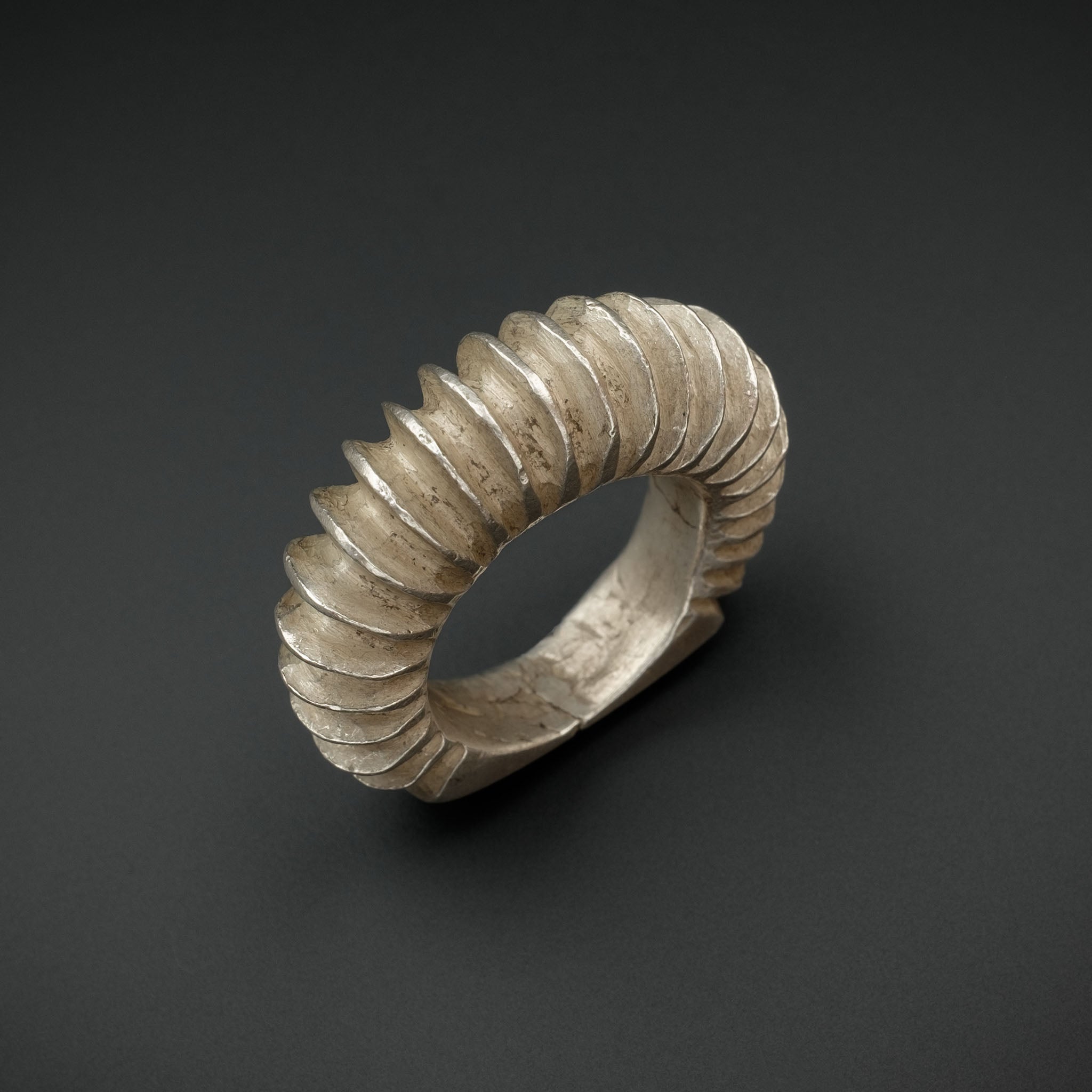 Vintage Silver Fulani Tribal Ring, Mali