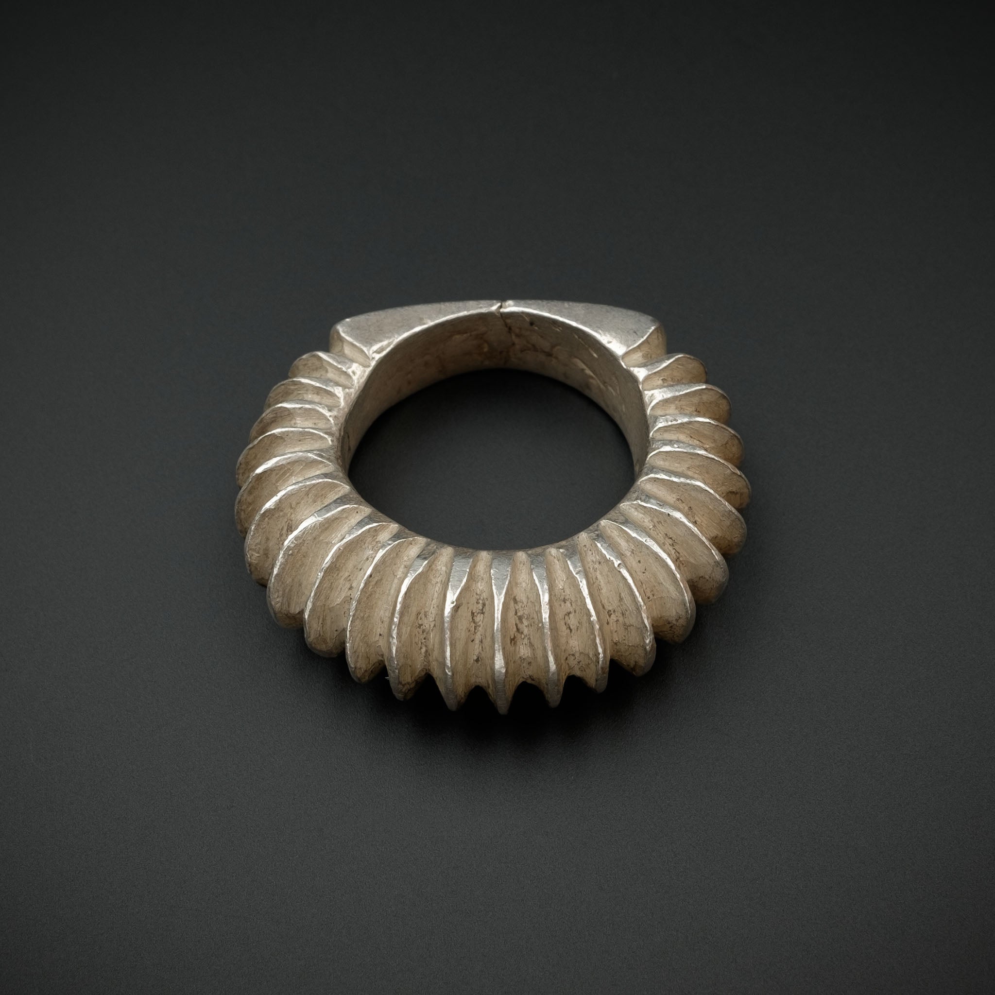 Vintage Silver Fulani Tribal Ring, Mali