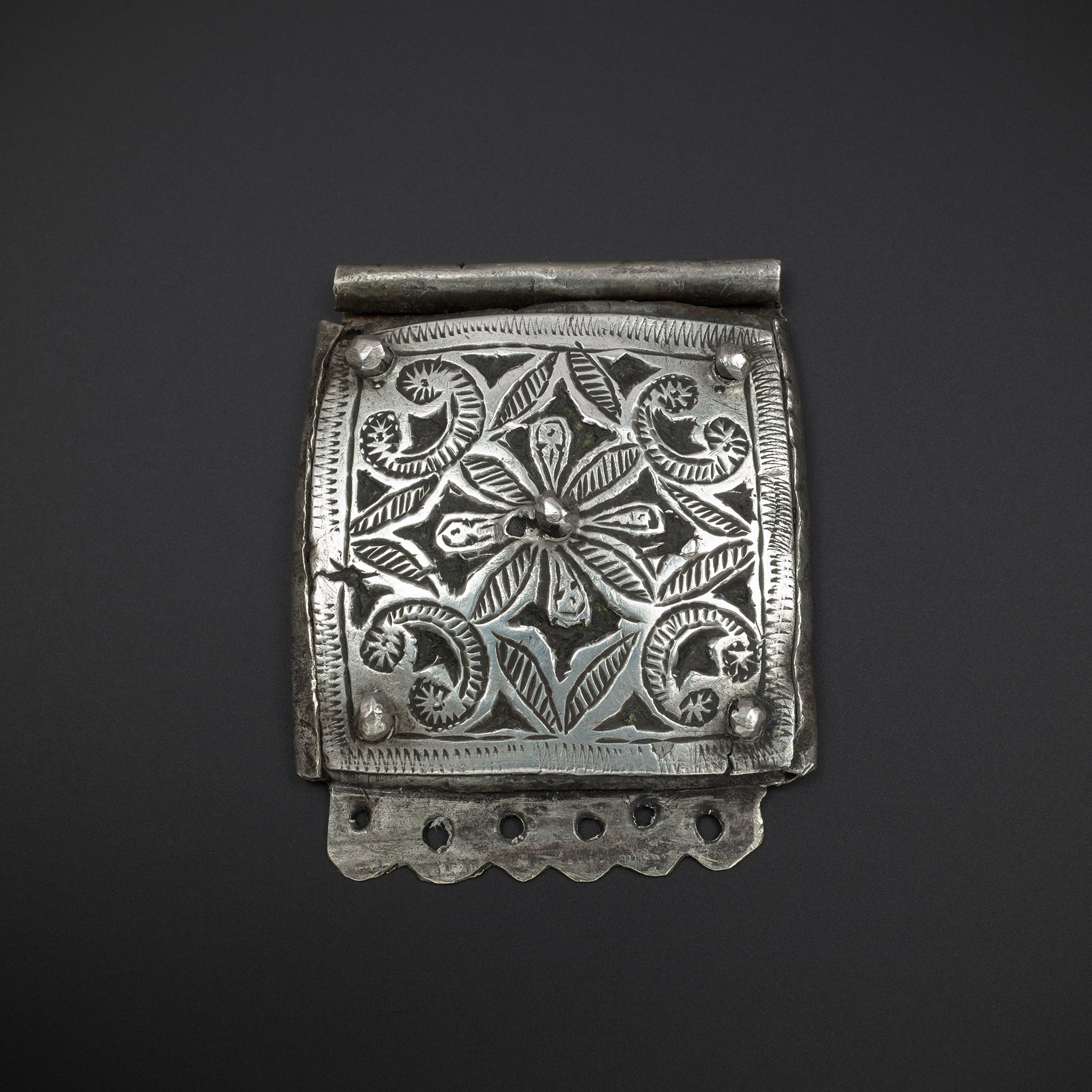 Old Silver Moroccan Kitab Amulet, Ida ou Semlal