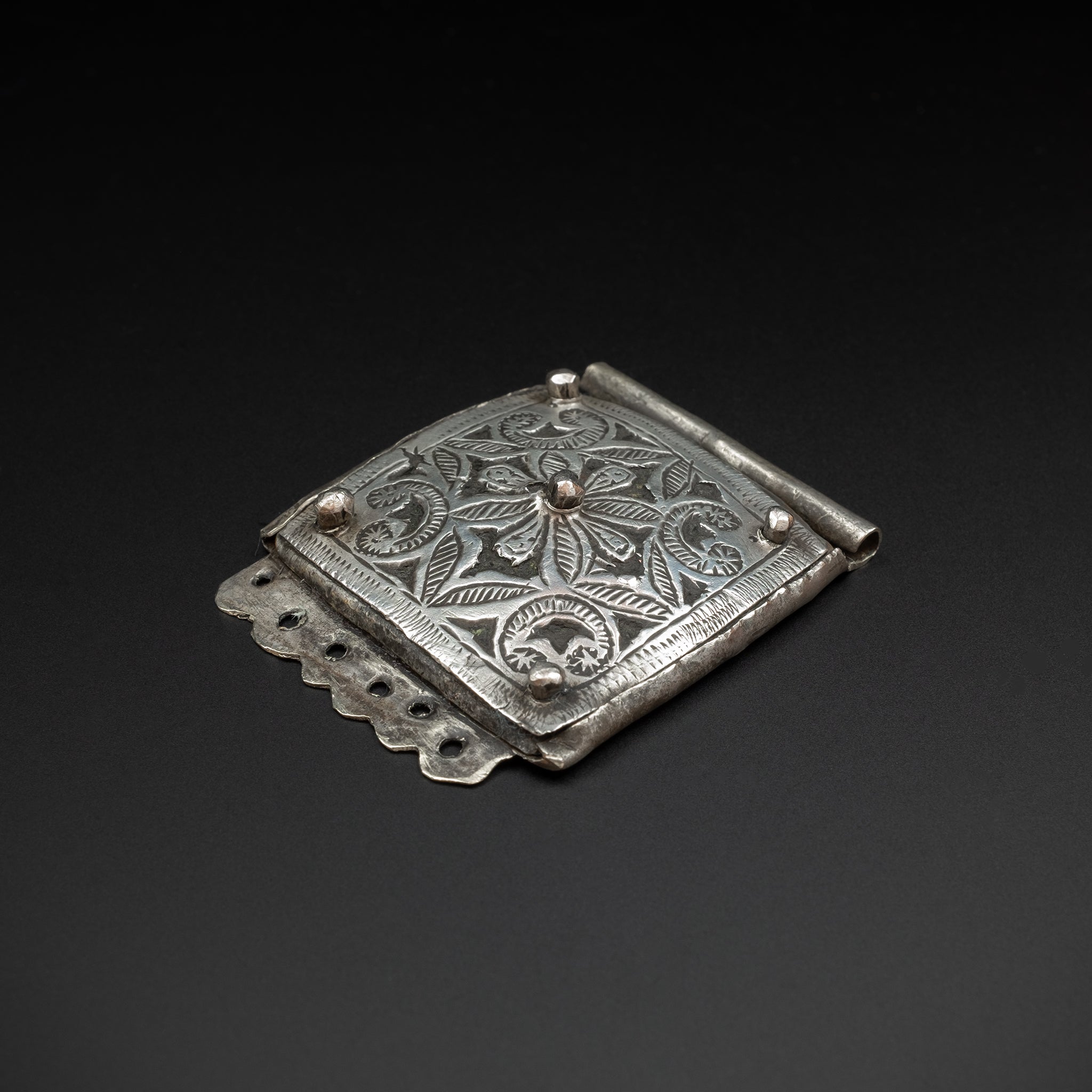 Old Silver Moroccan Kitab Amulet, Ida ou Semlal