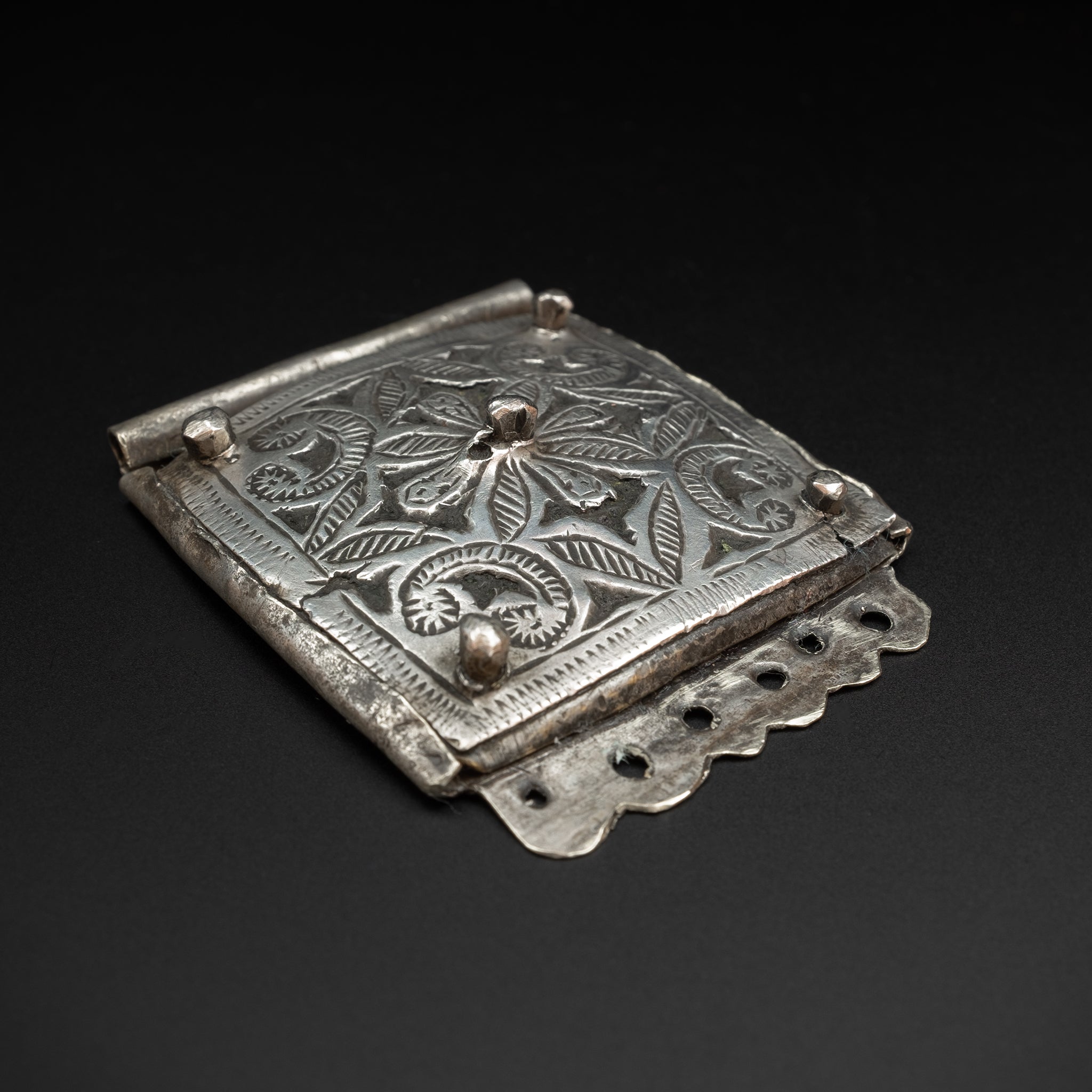 Old Silver Moroccan Kitab Amulet, Ida ou Semlal