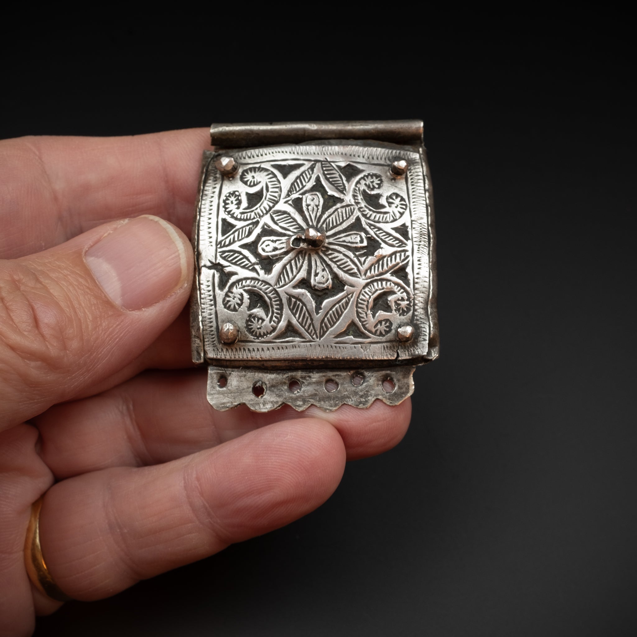 Old Silver Moroccan Kitab Amulet, Ida ou Semlal