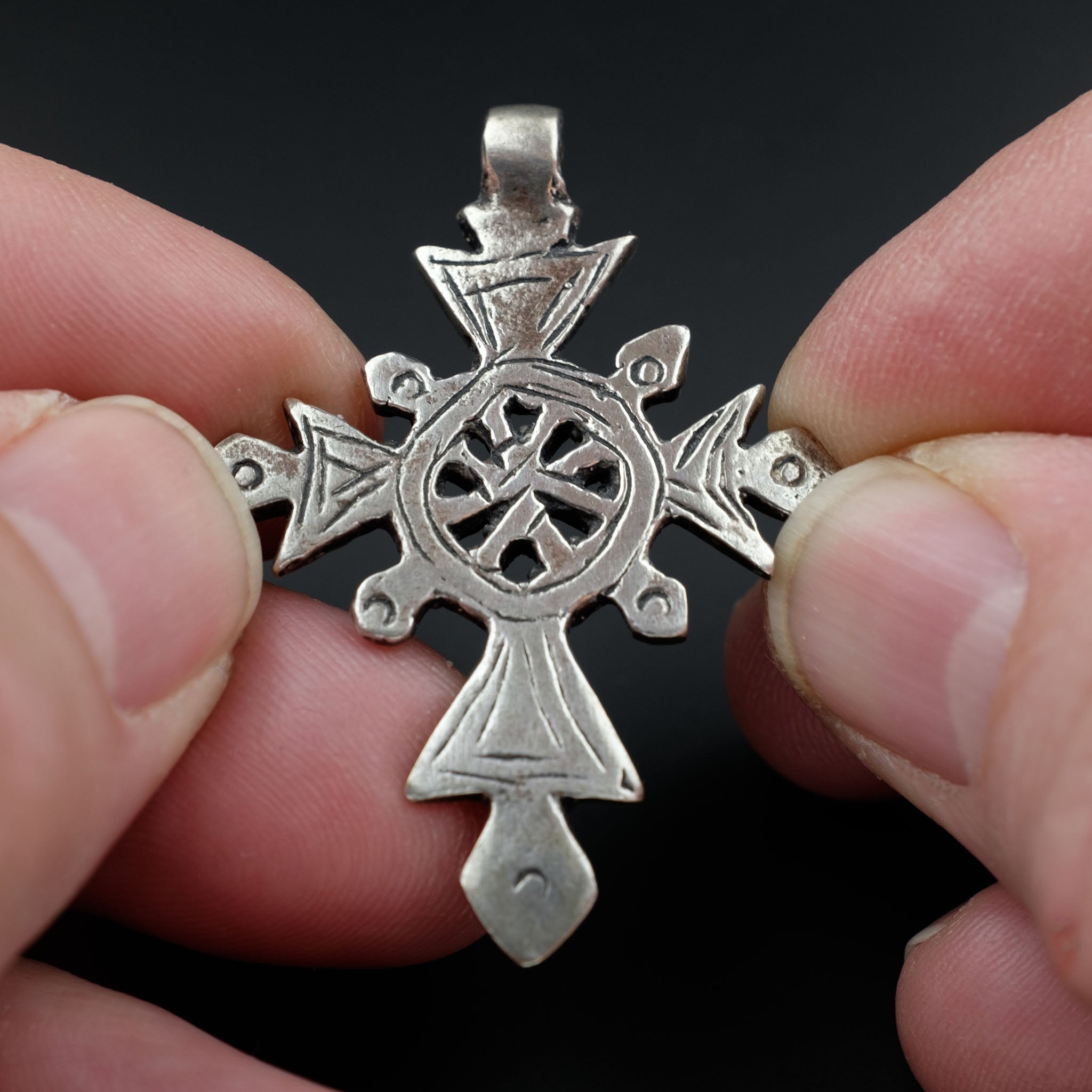 Silver Ethiopian Style Cross, Morocco