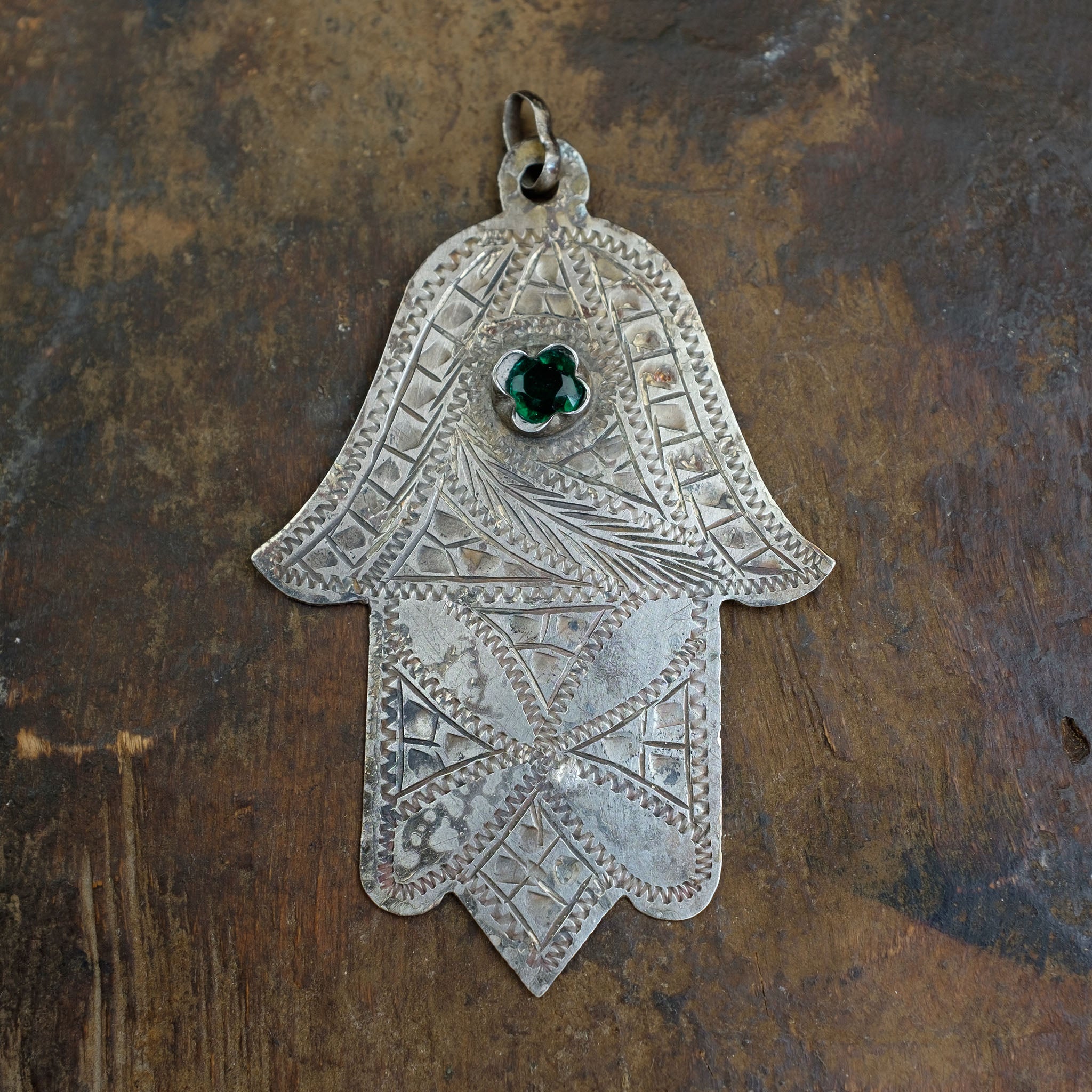 Old Moroccan Silver Khamsa (Hamsa) Pendant – Hallmarked