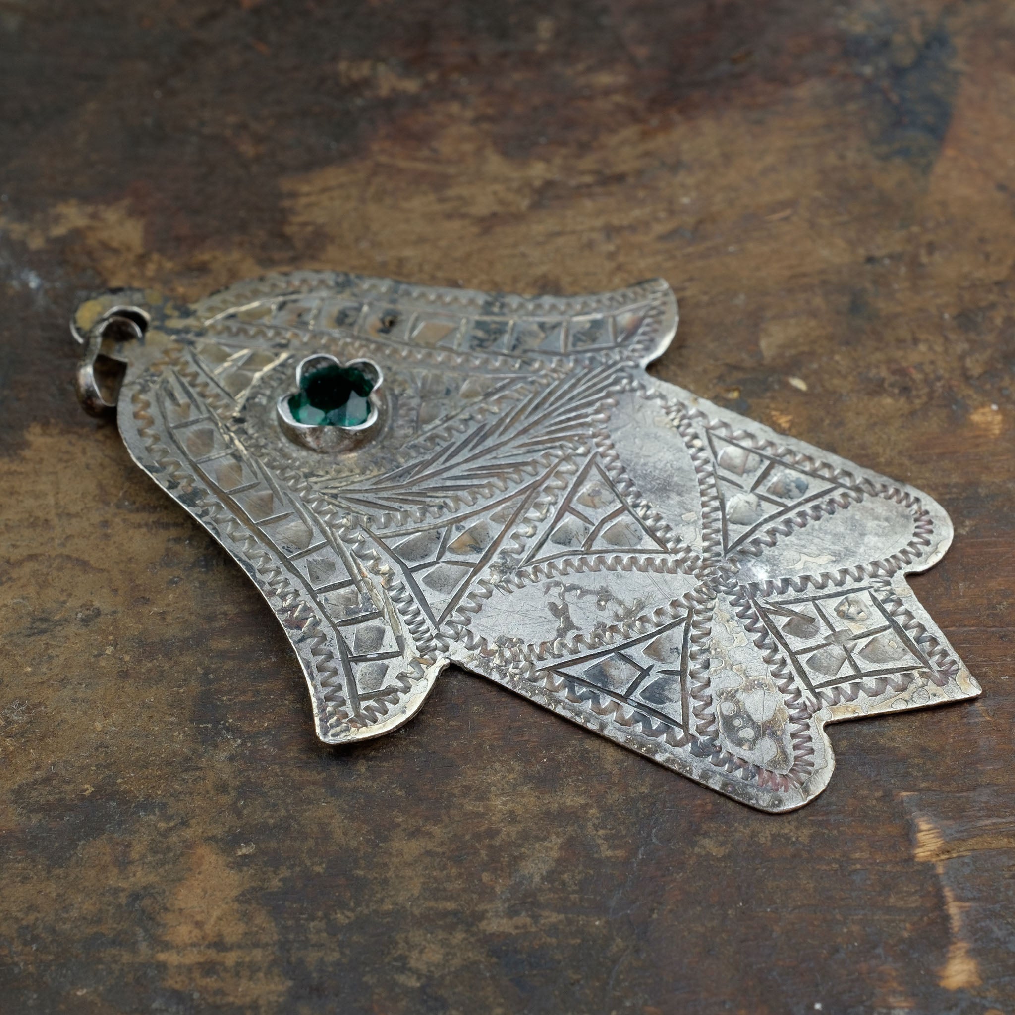 Old Moroccan Silver Khamsa (Hamsa) Pendant – Hallmarked