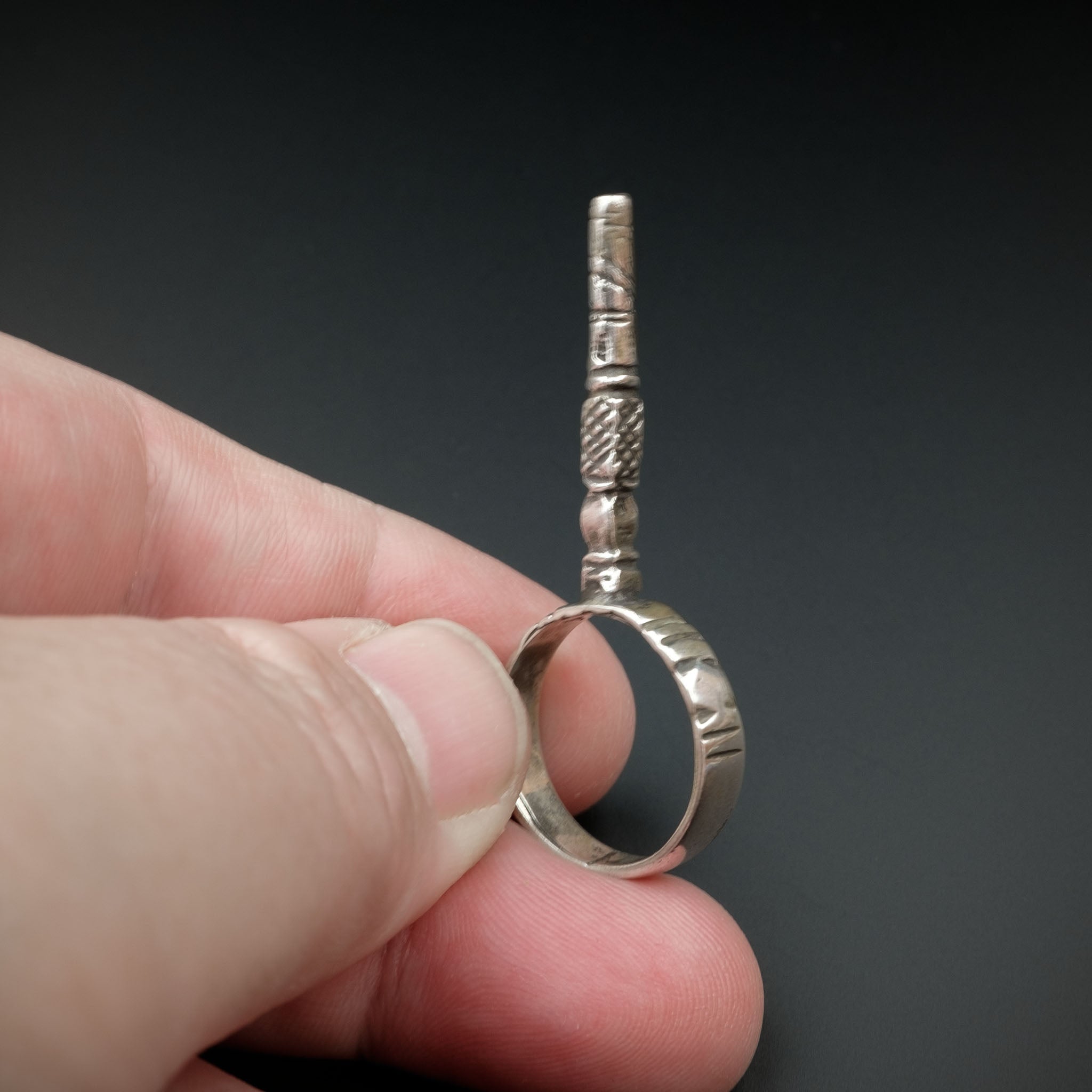 Silver Tuareg Mosque Ring, Mali