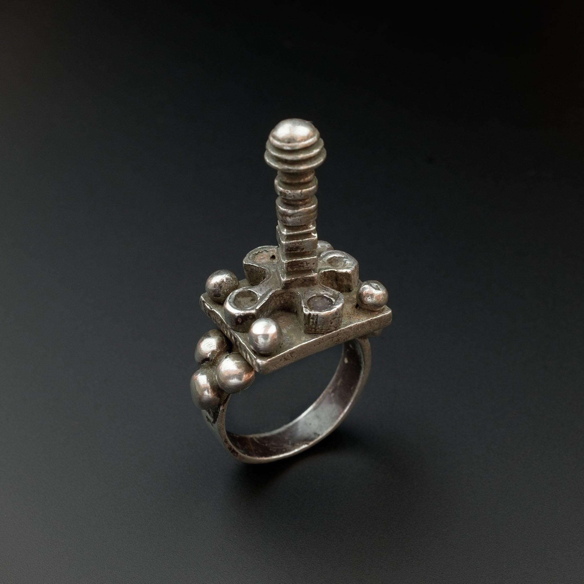 Old Silver Tuareg Mosque Ring