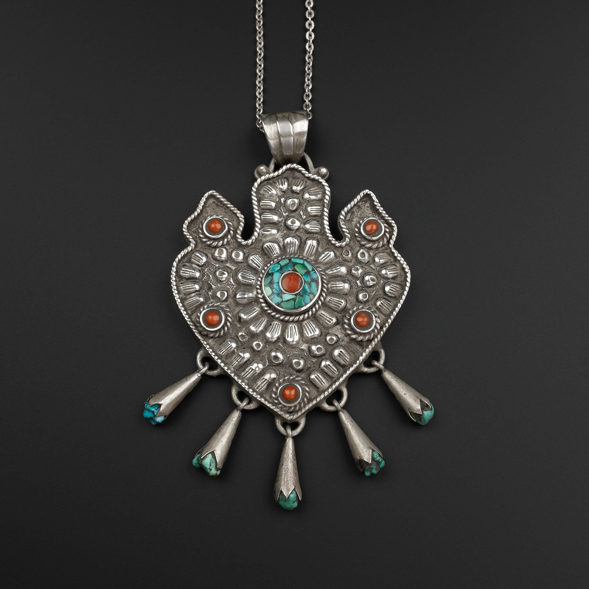 Silver Pendant & Sterling Silver Chain, Nepal