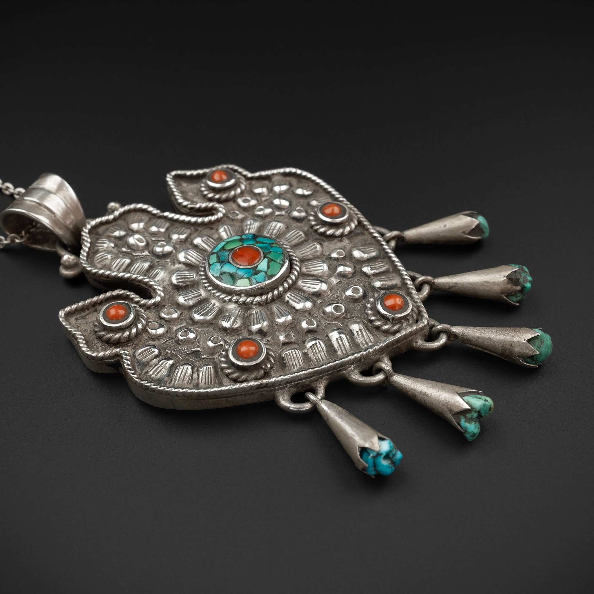 Silver Pendant & Sterling Silver Chain, Nepal