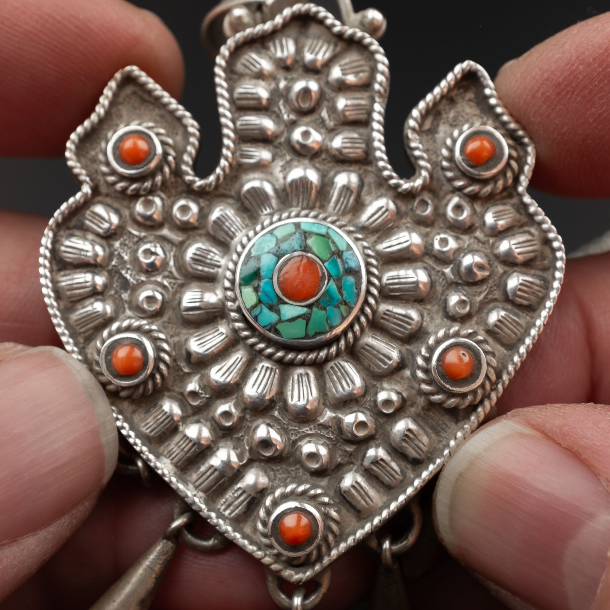 Silver Pendant & Sterling Silver Chain, Nepal