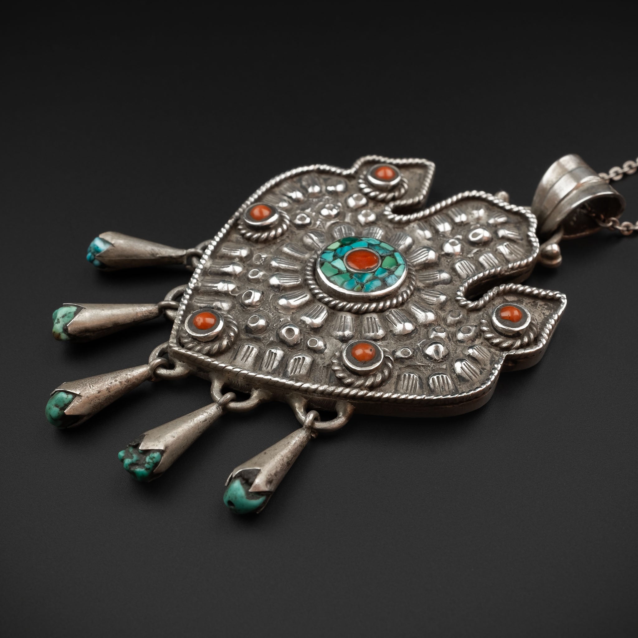 Silver Pendant & Sterling Silver Chain, Nepal