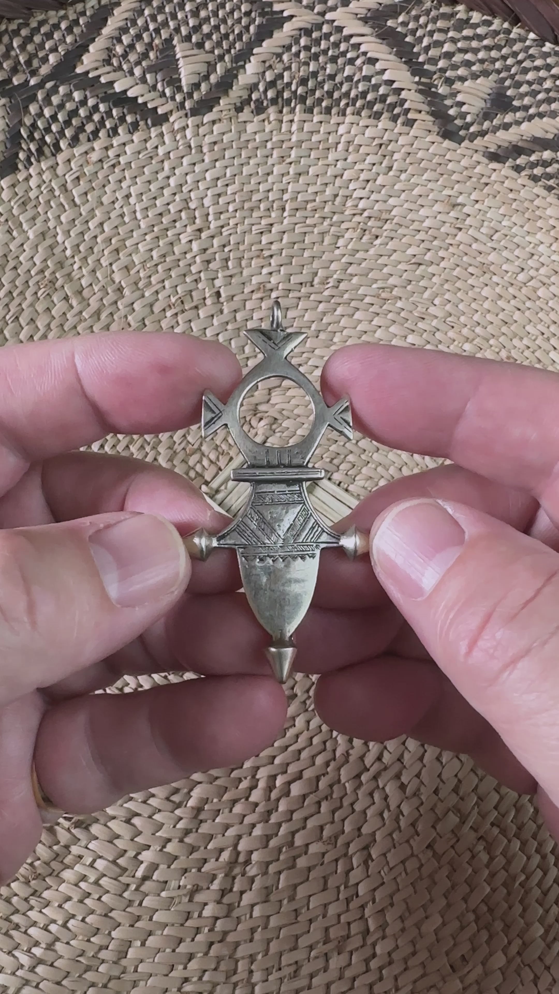 Old Silver Tuareg Cross of Agadez (Iférouane), Niger