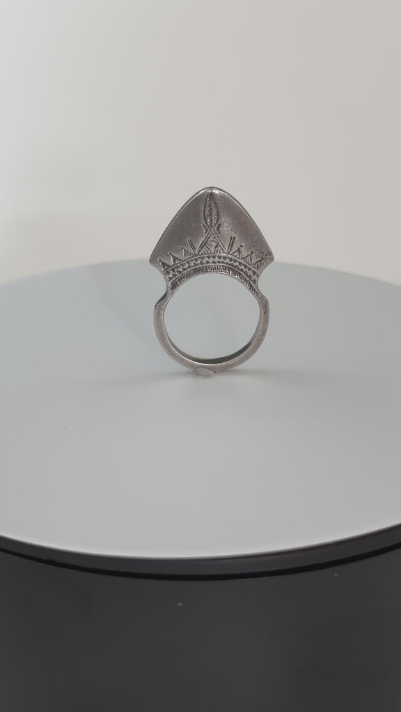 Old Silver Tuareg Ring, Mali