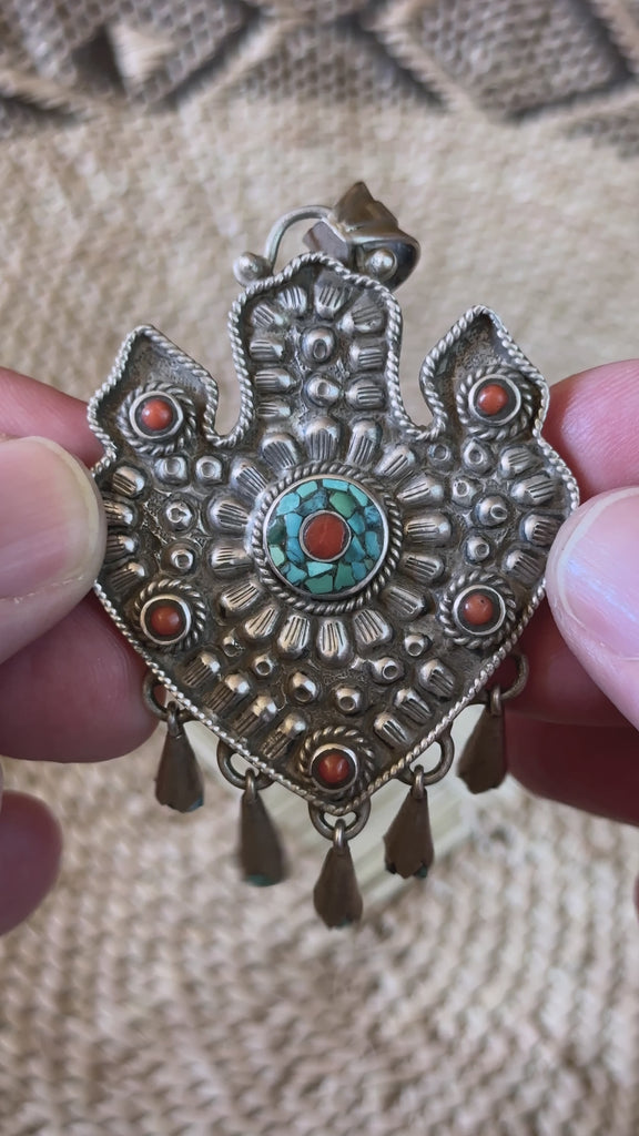 Silver Pendant & Sterling Silver Chain, Nepal