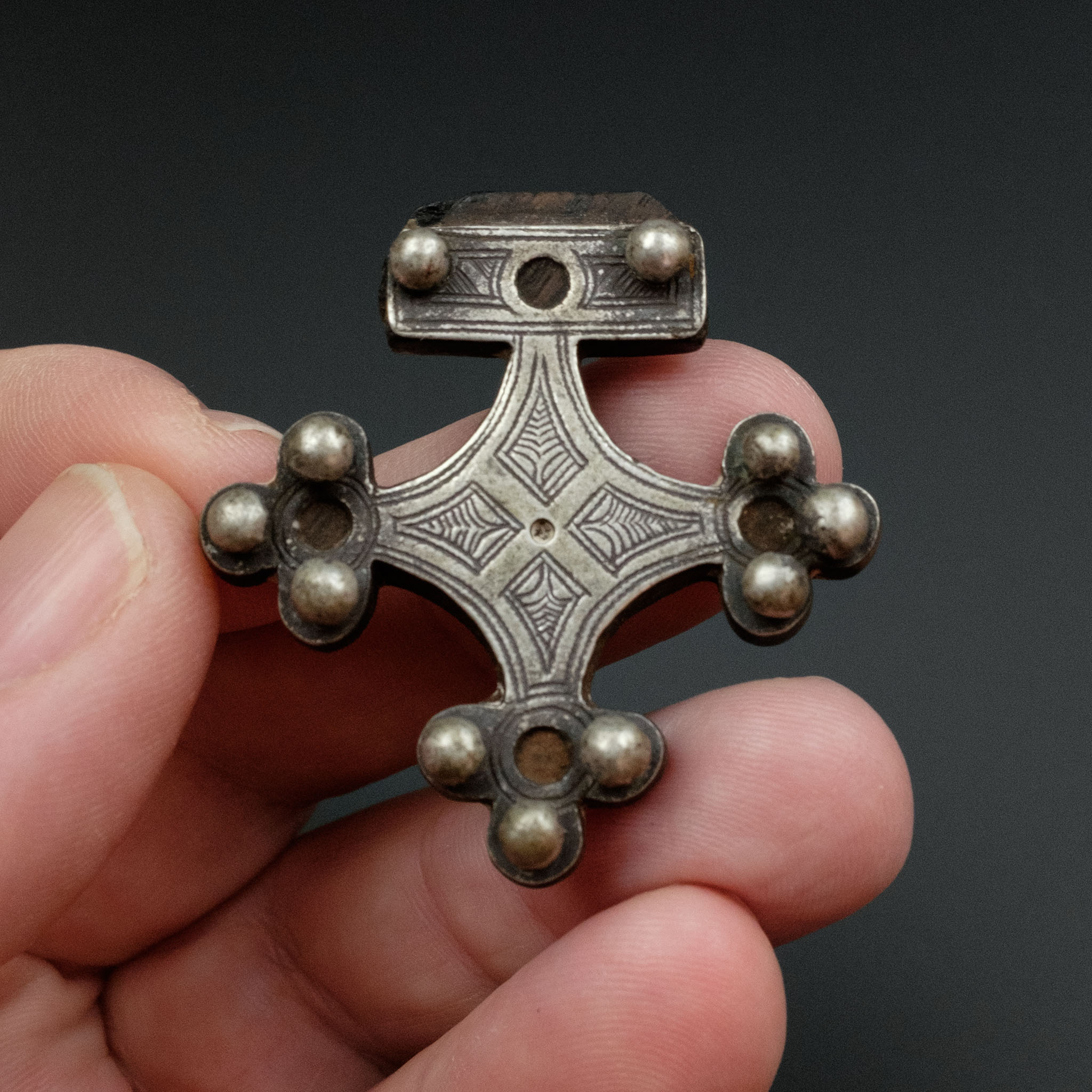 Rare Antique Silver Trarza ‘Boghdad’ Cross, Mauritania