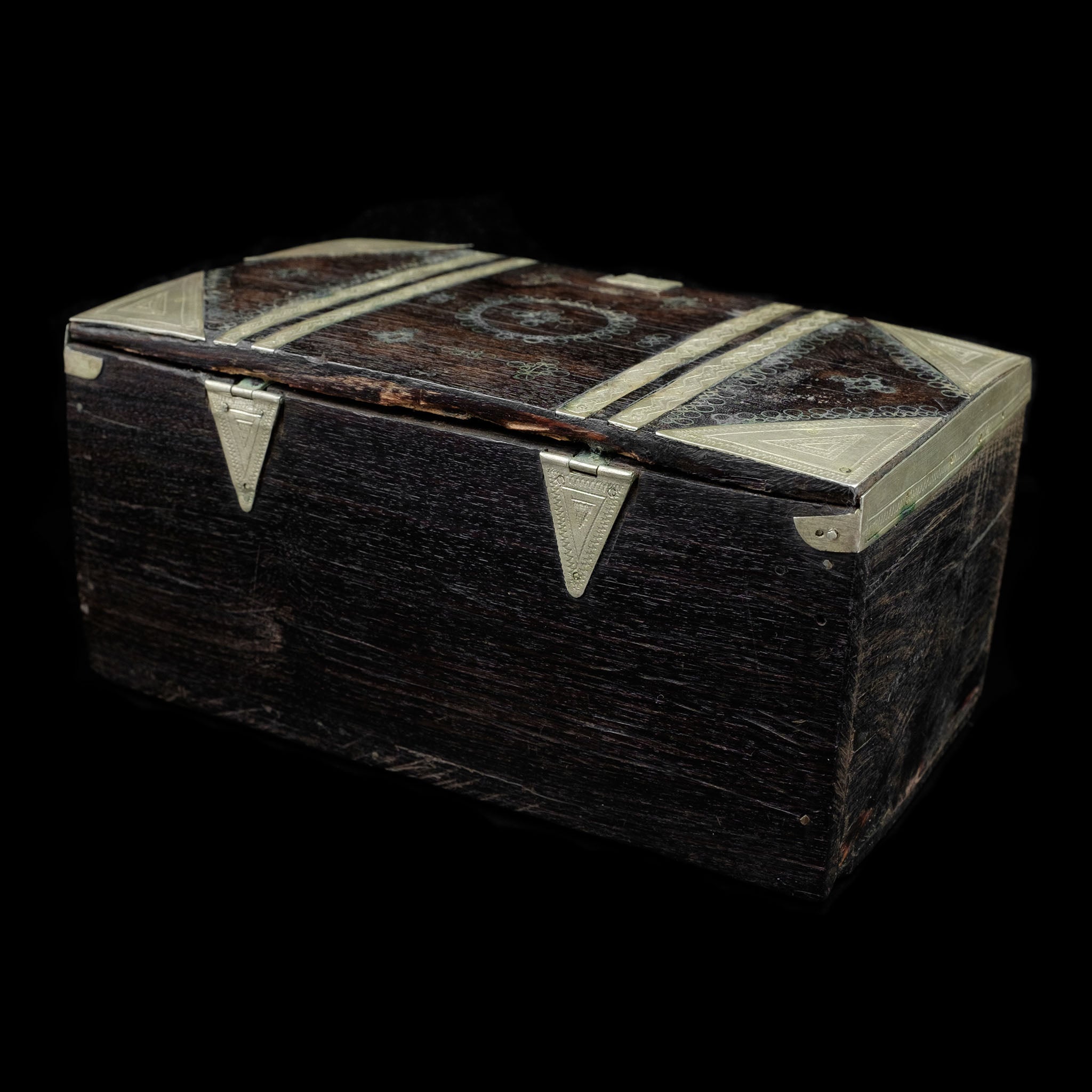 Vintage Ebony Tuareg Box, Mauritania