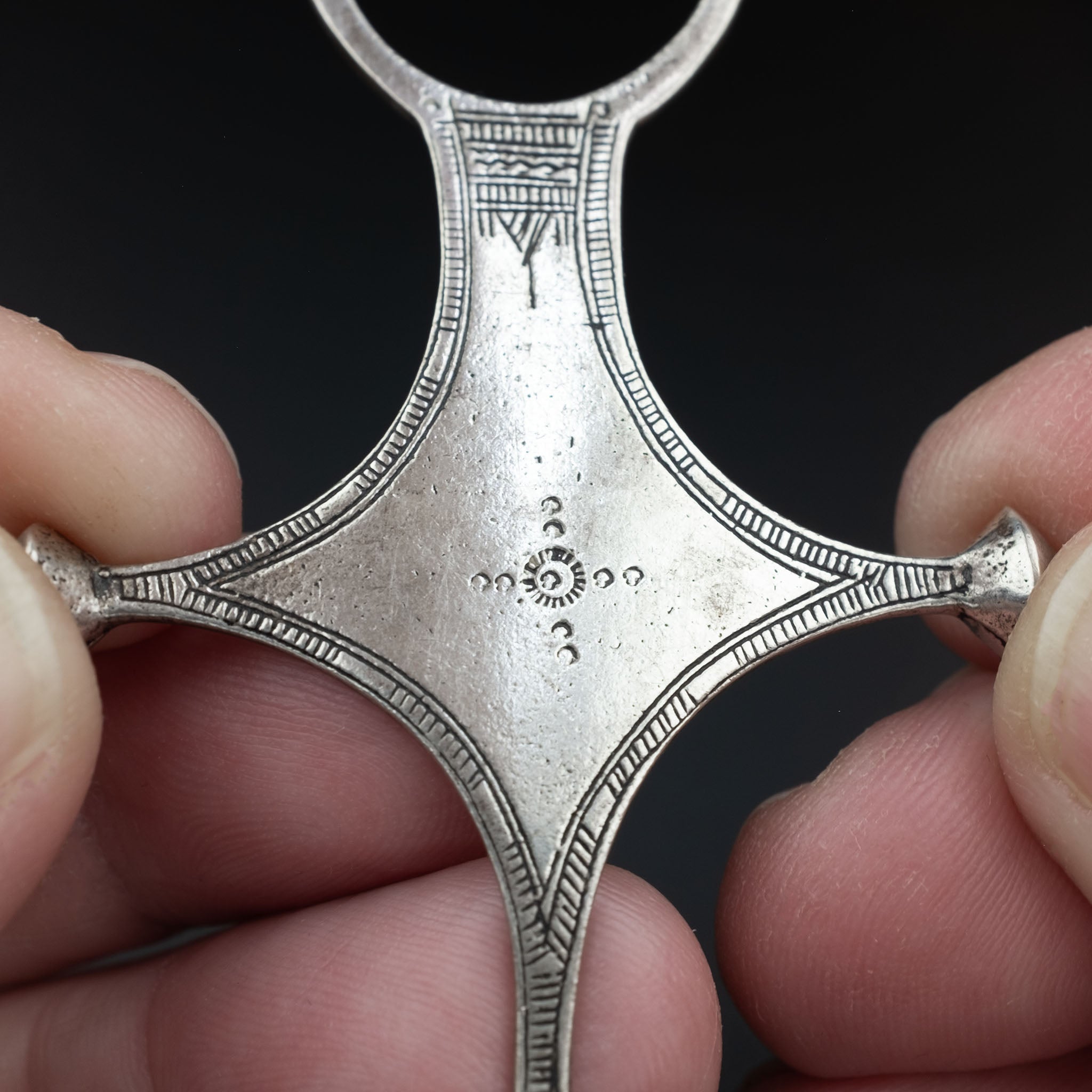 Vintage Silver Tuareg Cross of Agadez, Niger, West Africa