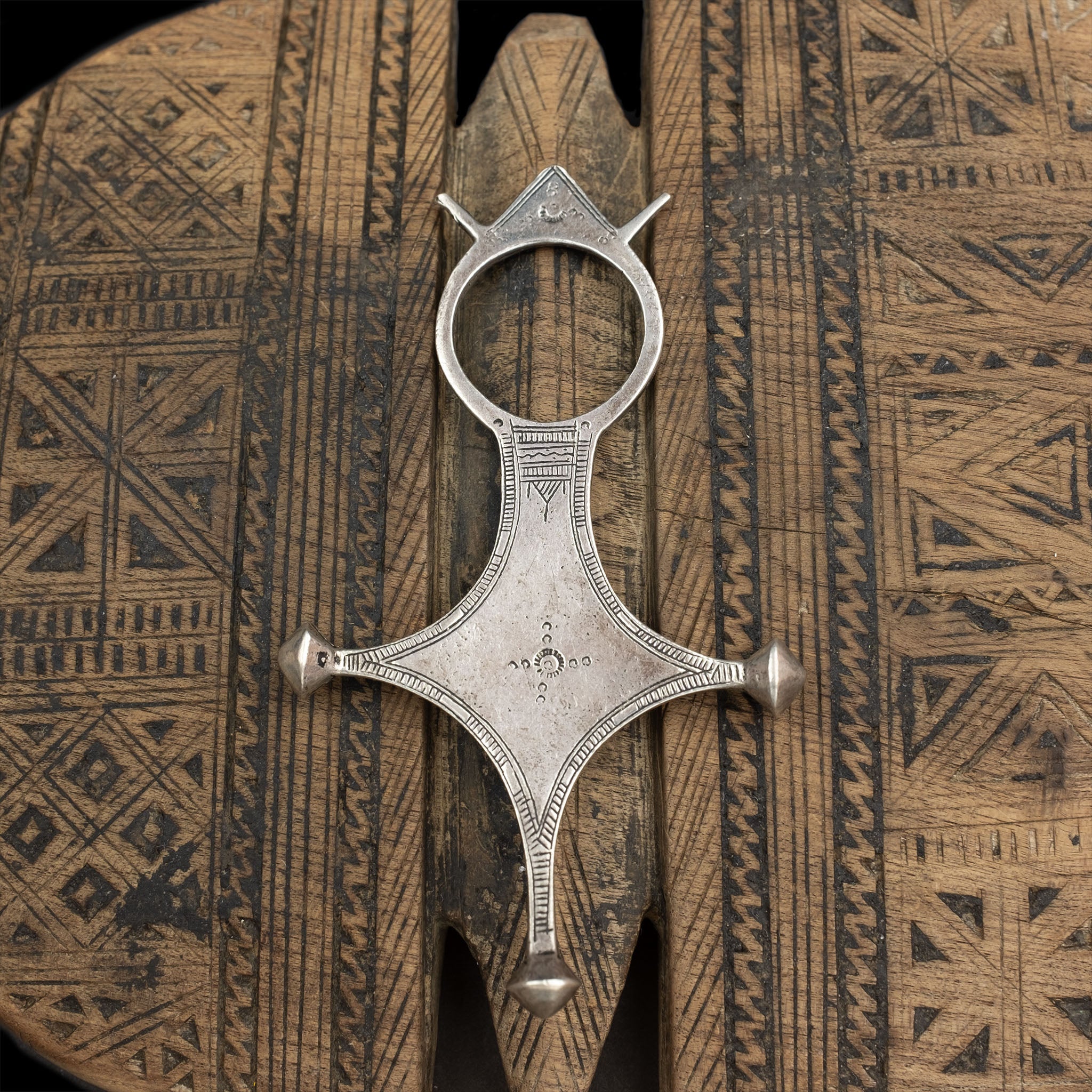 Vintage Silver Tuareg Cross of Agadez, Niger, West Africa