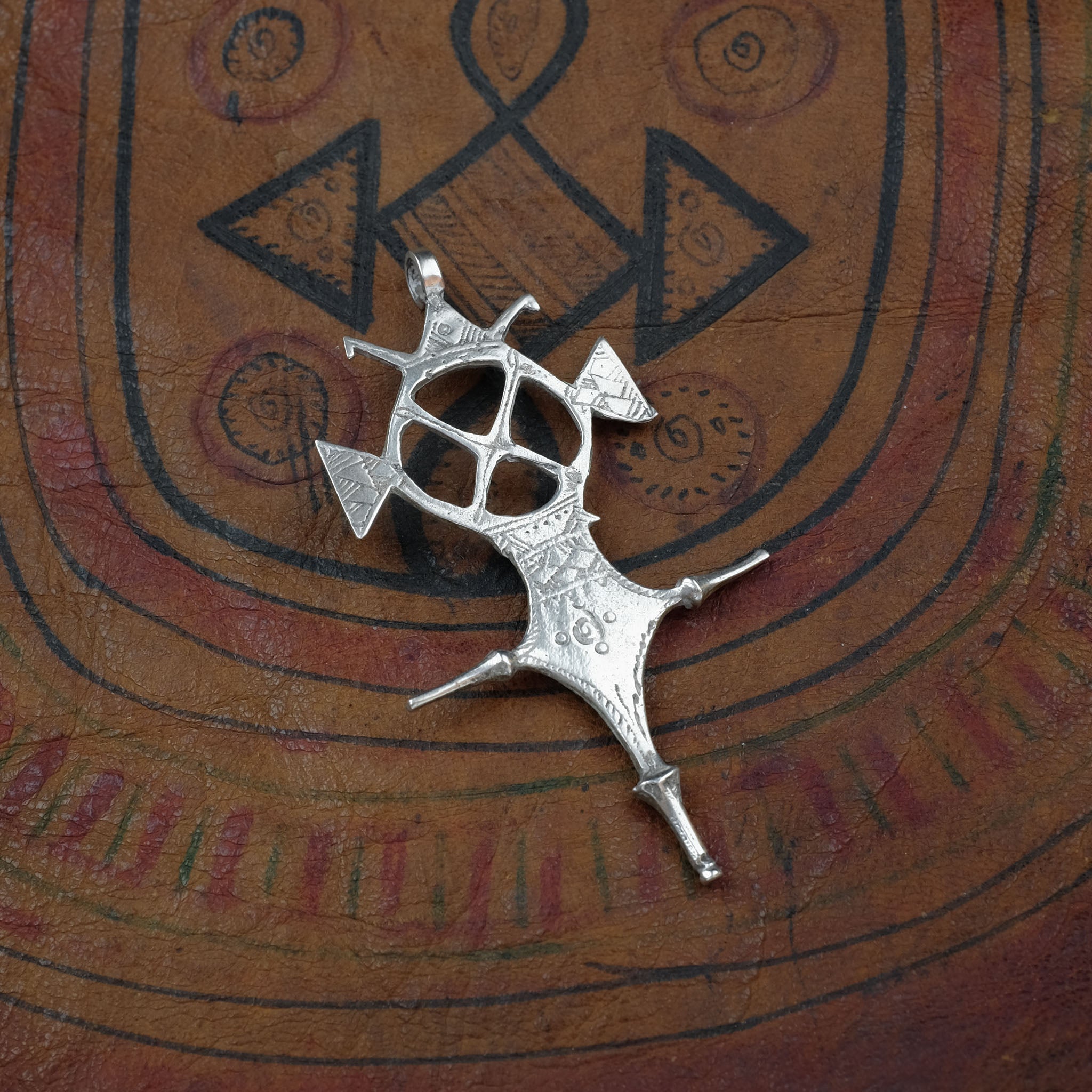 Silver Tuareg-style Cross Pendant, Morocco