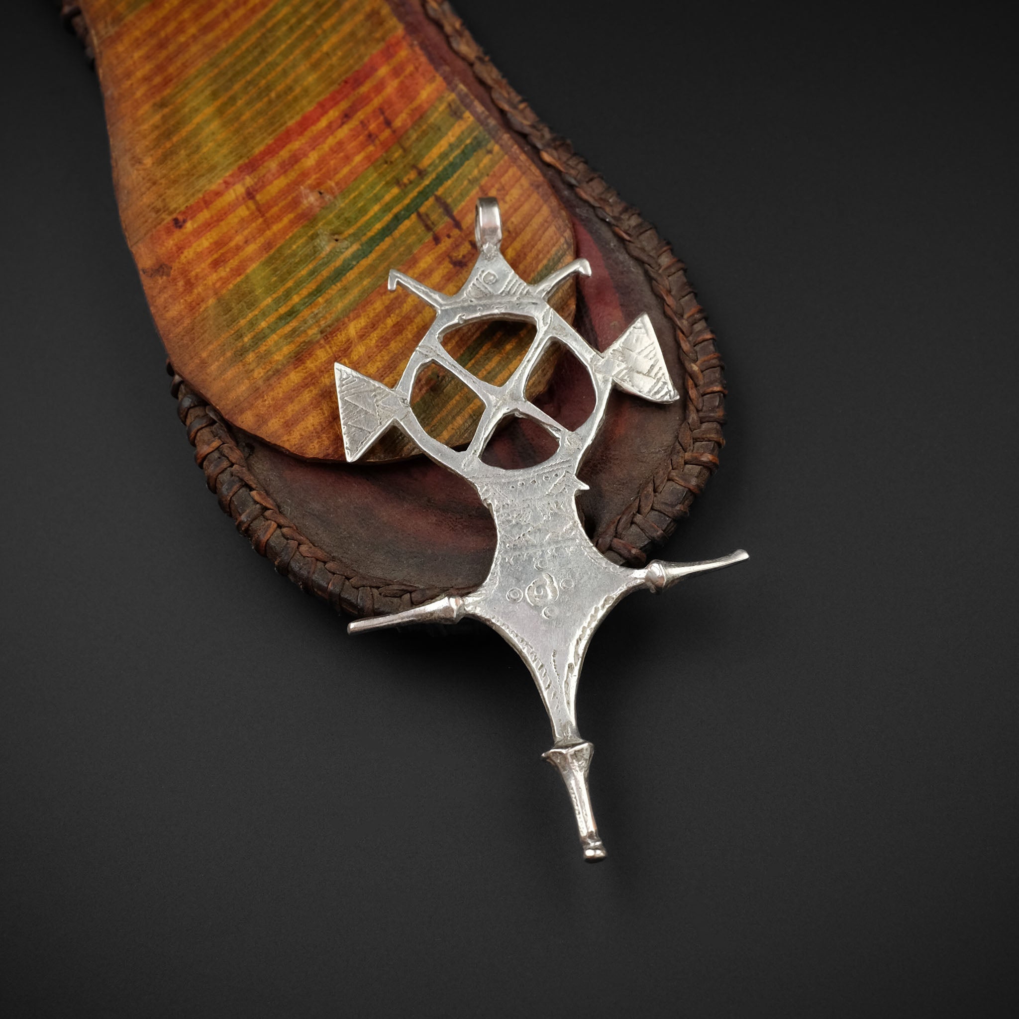 Silver Tuareg-style Cross Pendant, Morocco