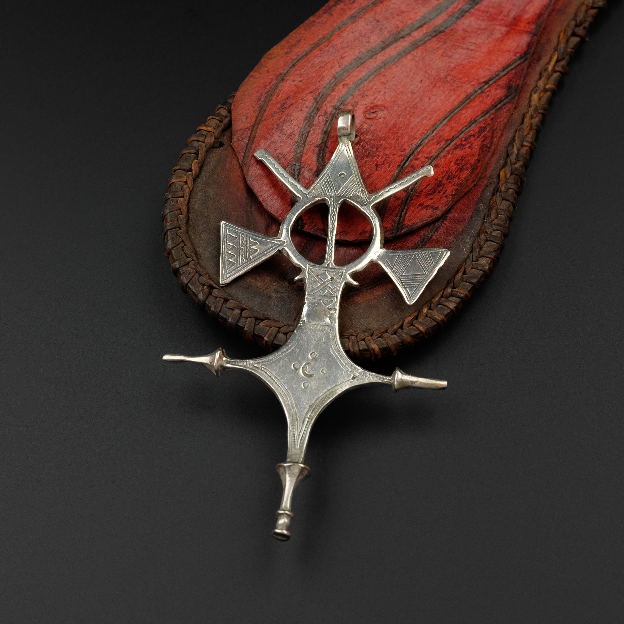 Silver Tuareg  Cross Pendant, Niger