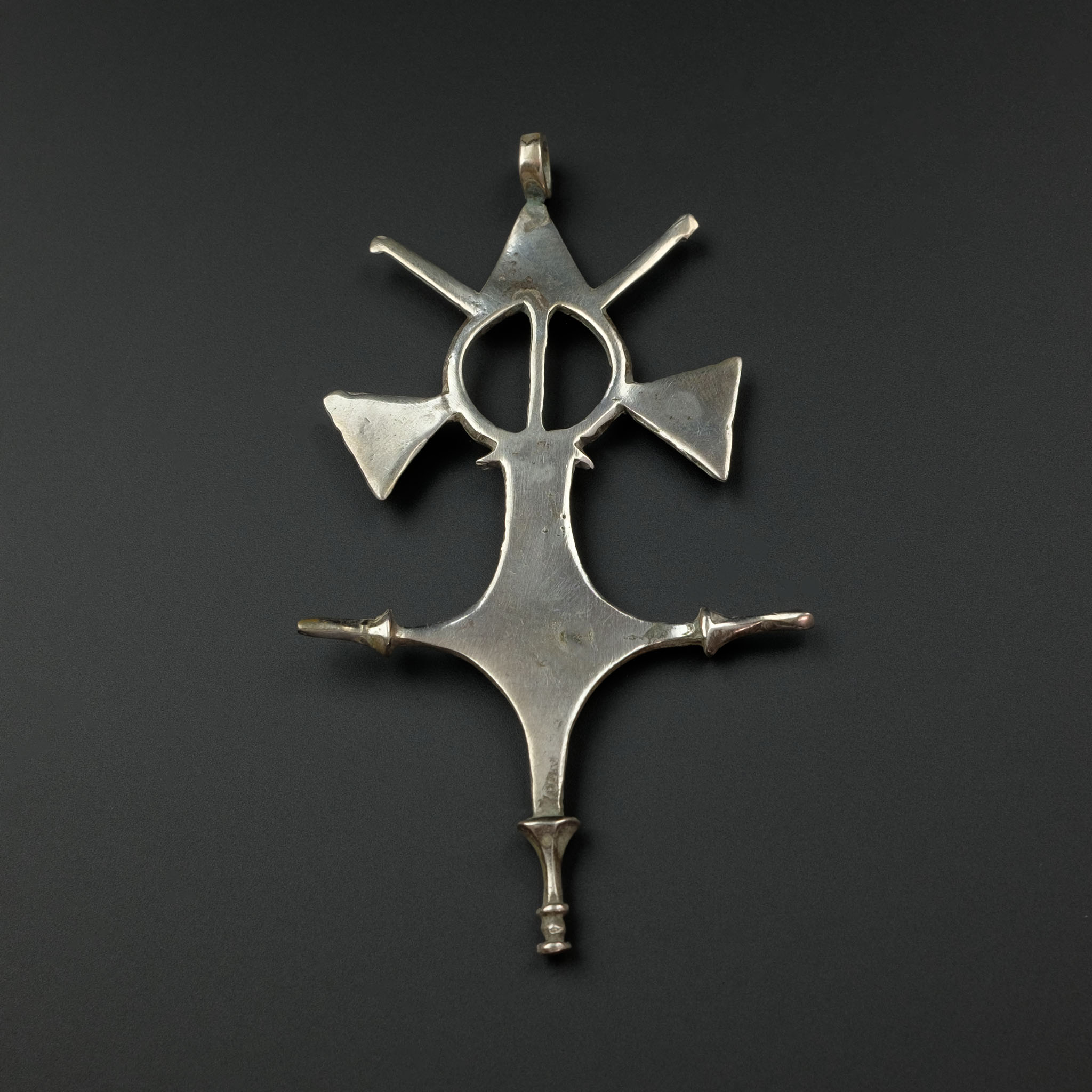 Silver Tuareg  Cross Pendant, Niger