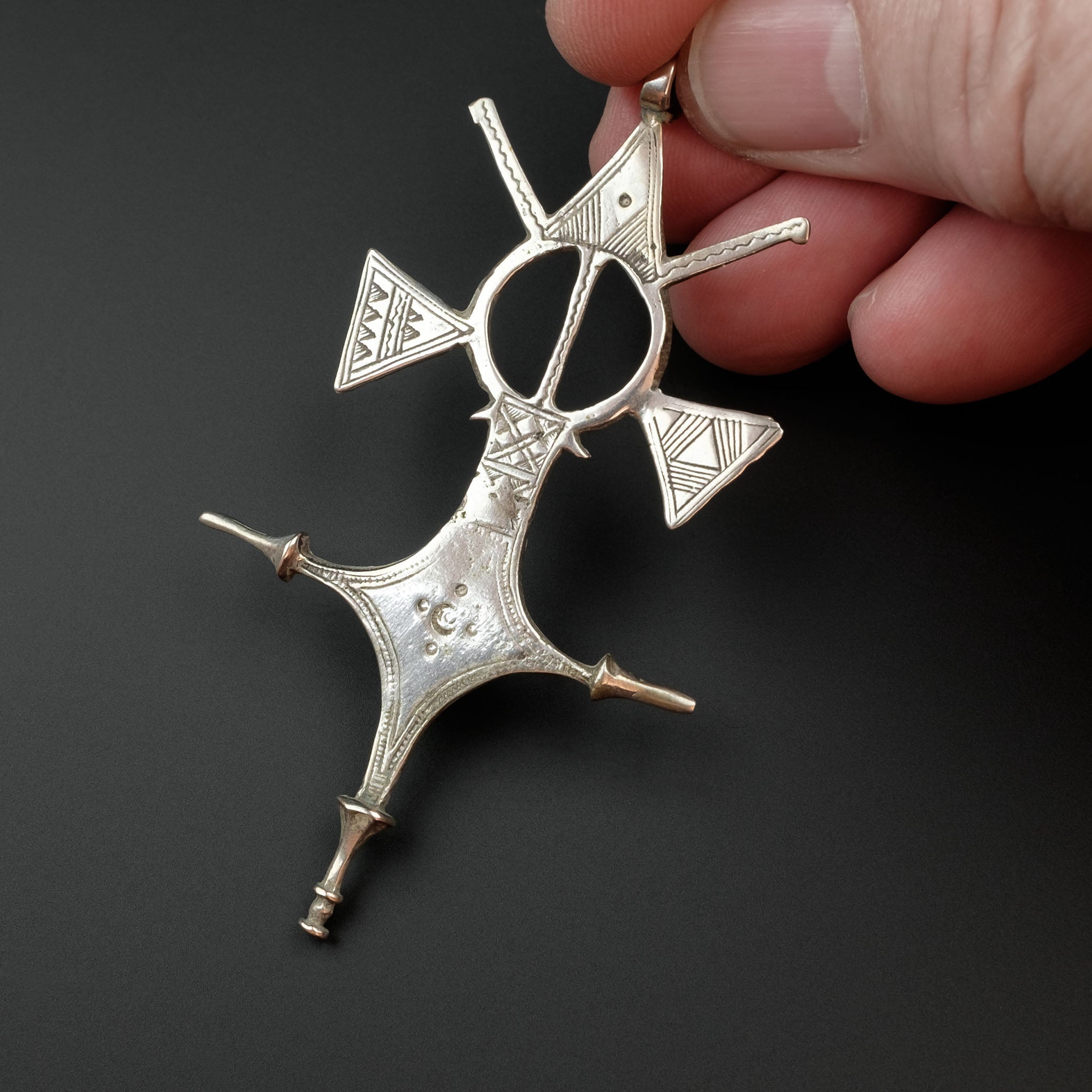 Silver Tuareg  Cross Pendant, Niger