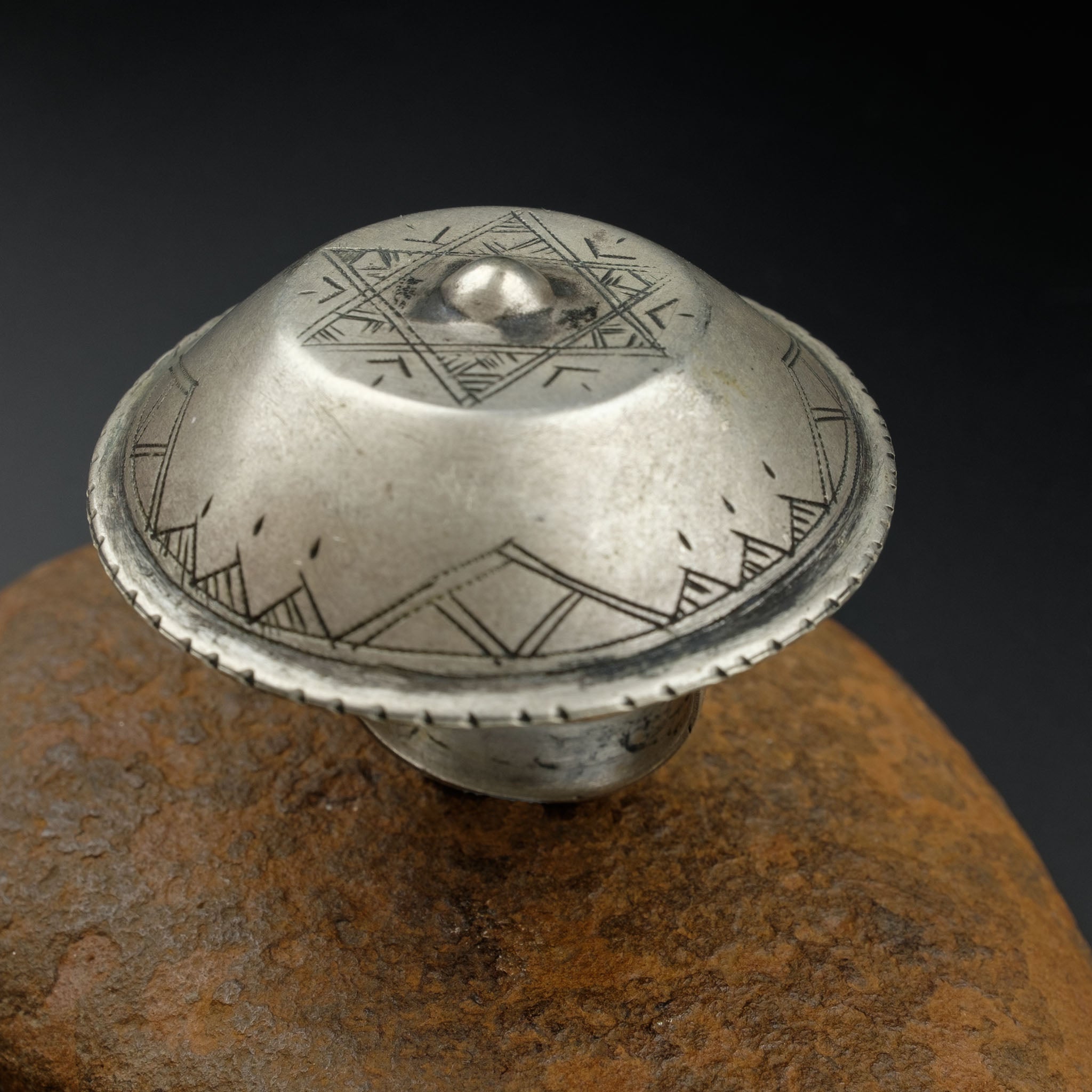 Saharan Silver Tuareg Ring, Mauritania