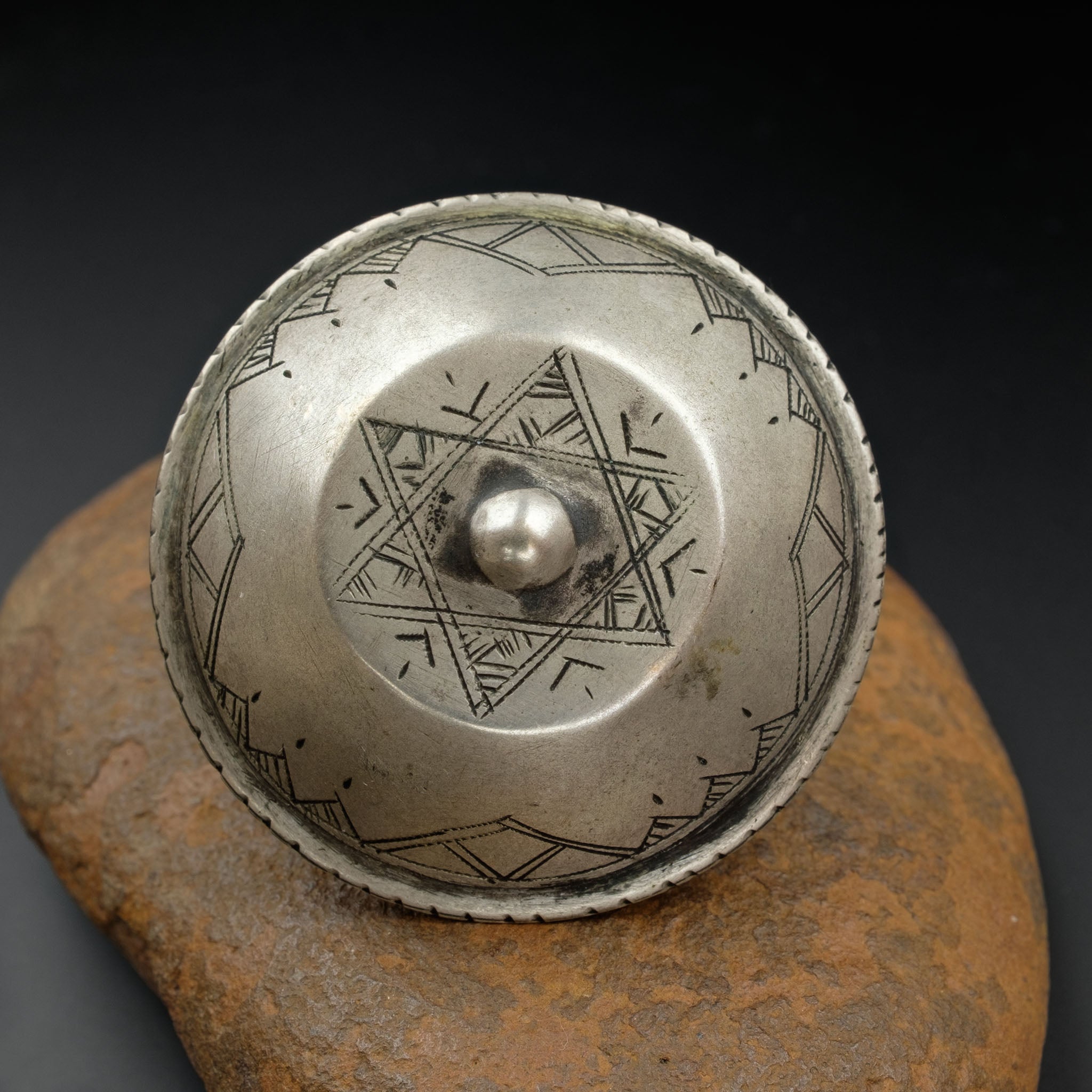 Saharan Silver Tuareg Ring, Mauritania