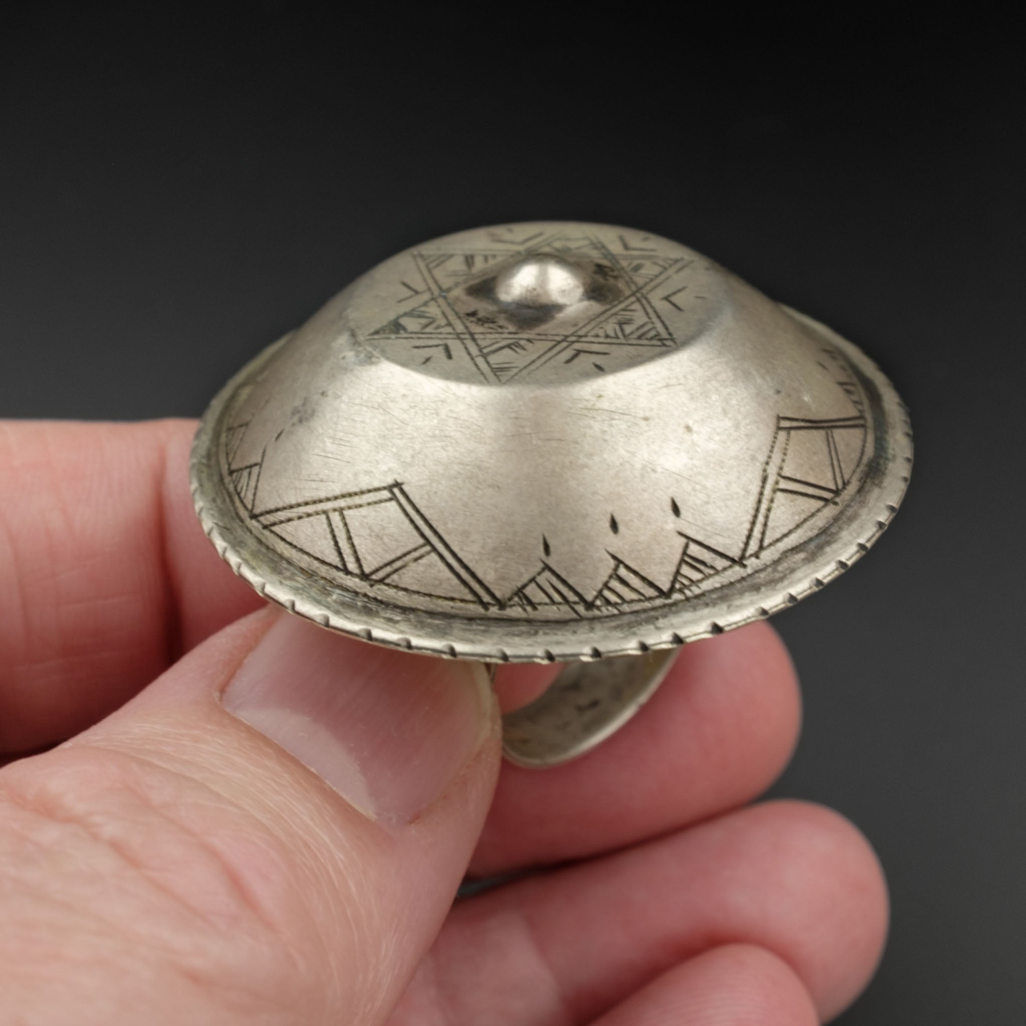 Saharan Silver Tuareg Ring, Mauritania