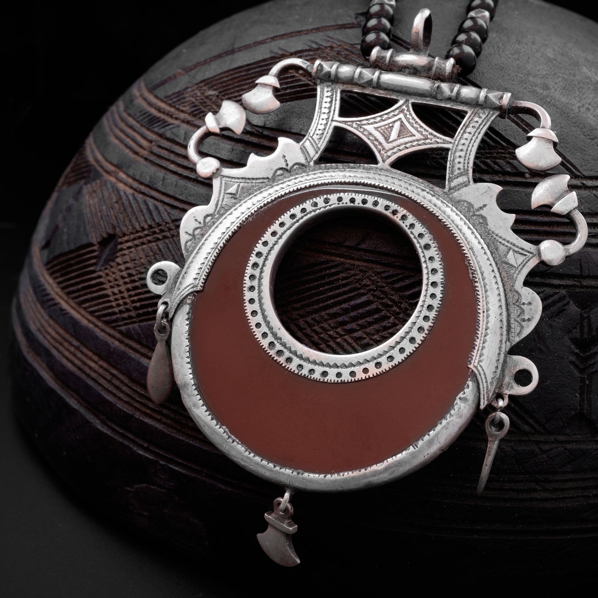 Silver & Carnelian Tuareg ‘Issaran’ Necklace