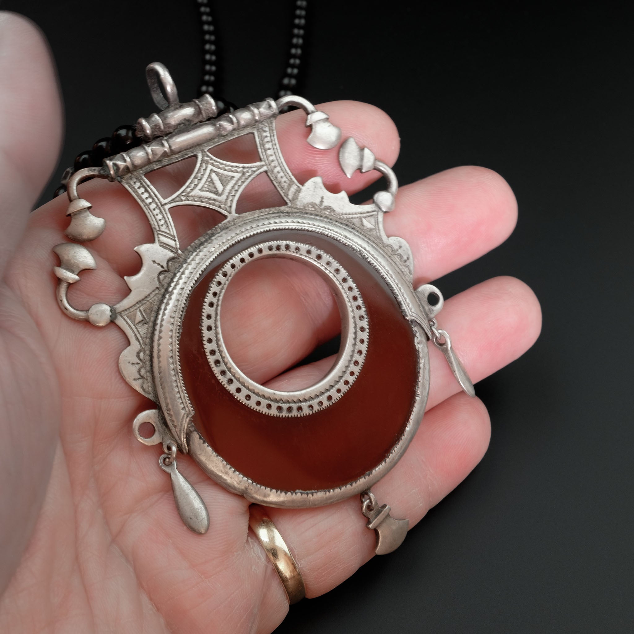 Silver & Carnelian Tuareg ‘Issaran’ Necklace