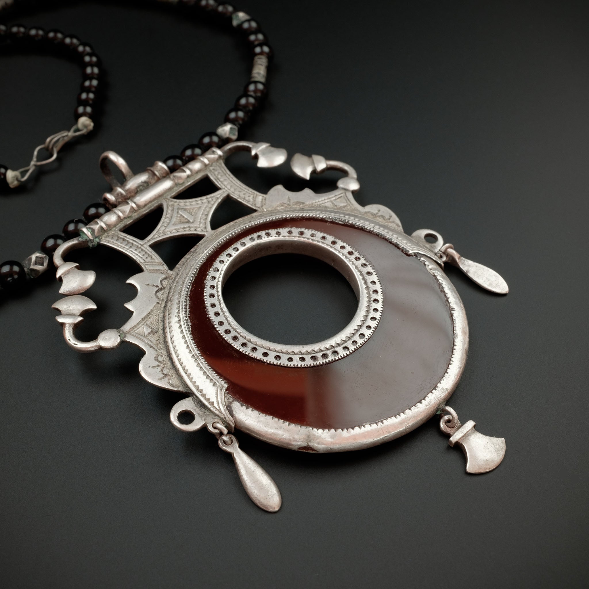 Silver & Carnelian Tuareg ‘Issaran’ Necklace