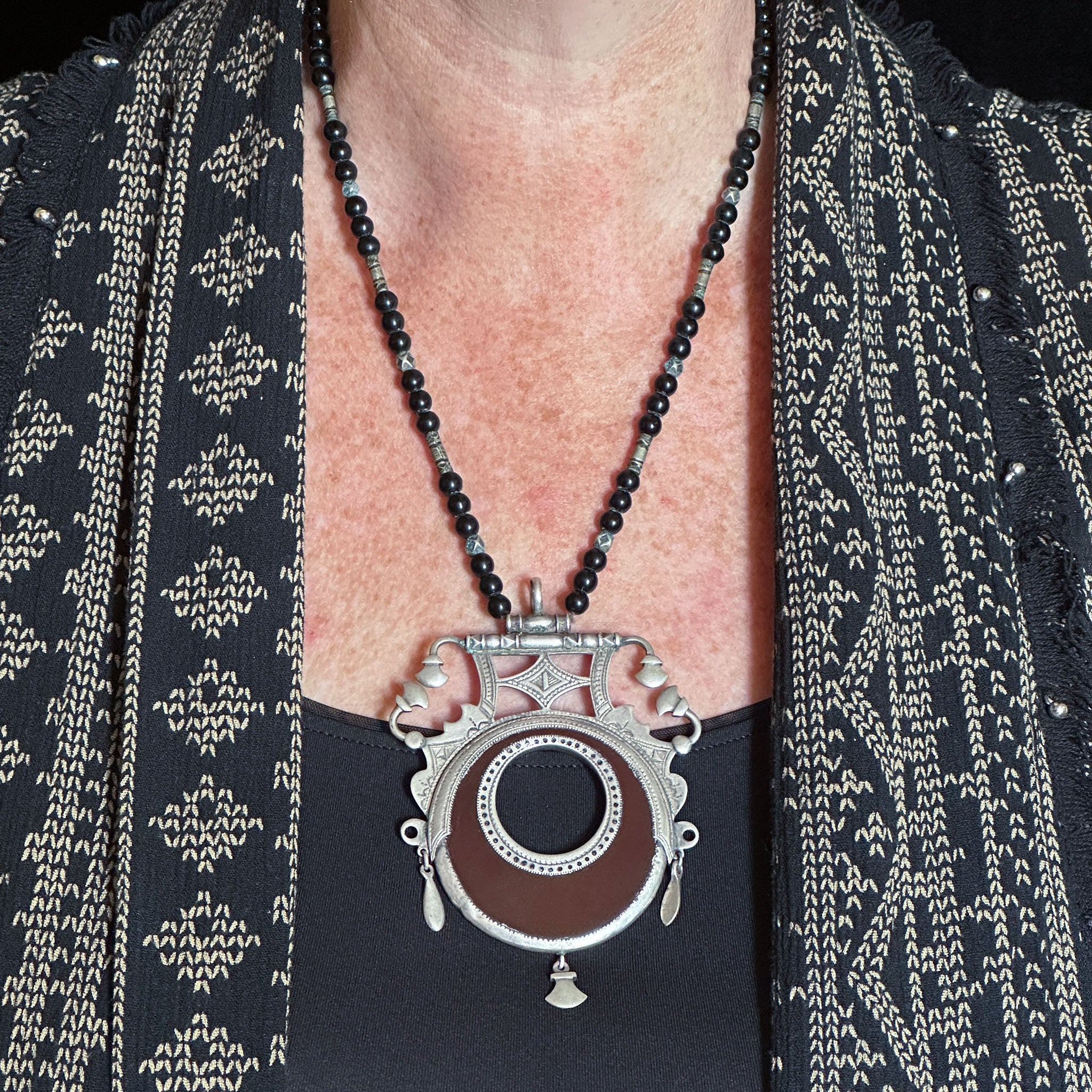 Silver & Carnelian Tuareg ‘Issaran’ Necklace