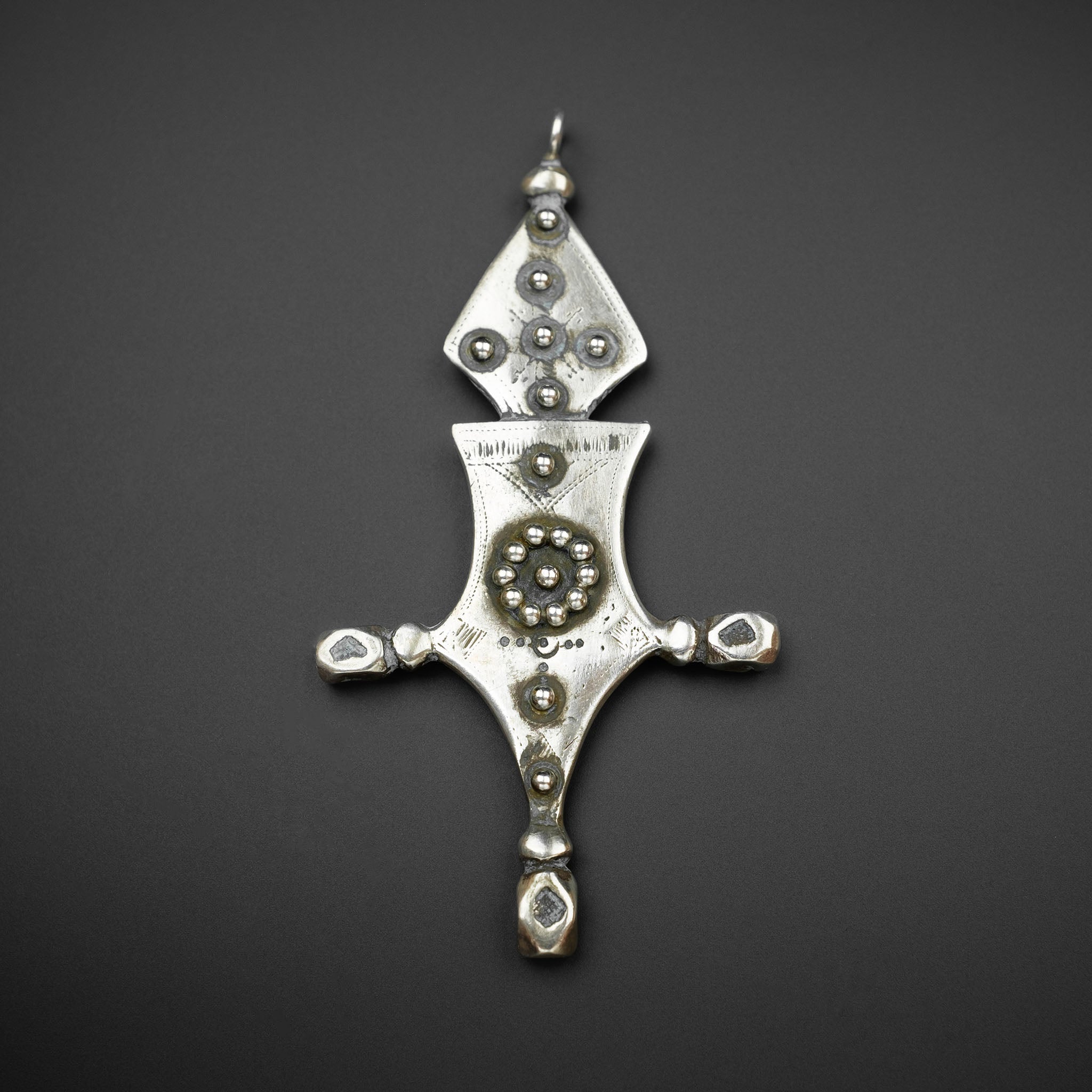 Old Silver Tuareg Cross Pendant