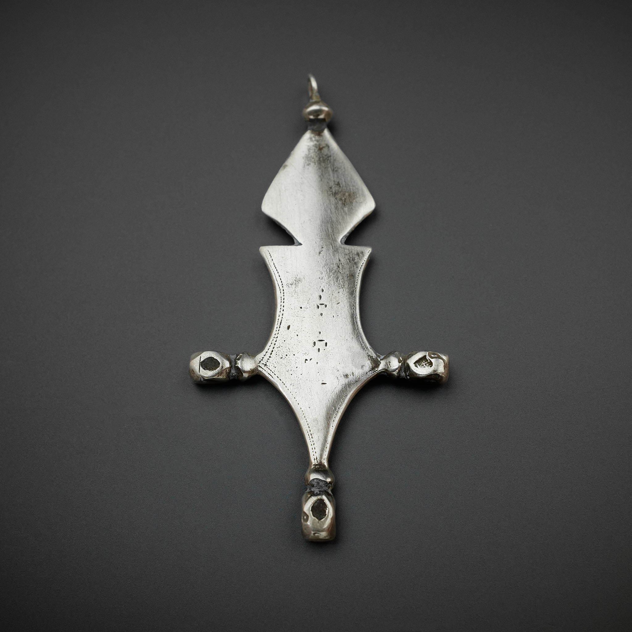 Old Silver Tuareg Cross Pendant